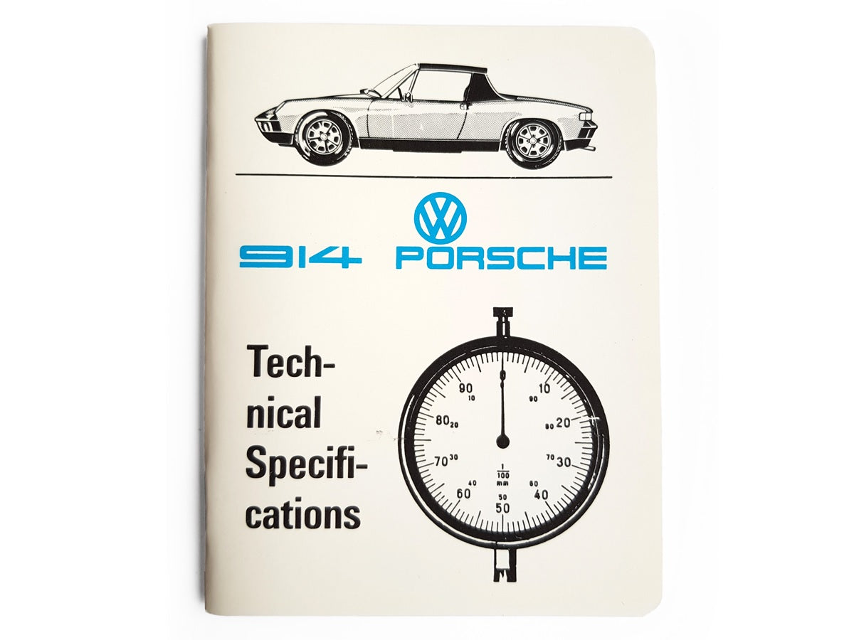 Porsche 914 Technical Specifications Pocket Book - Compact Car Repair Guide for DIY Enthusiasts & Mechanics | Perfect for Garage, Workshop & On-the-Go Reference