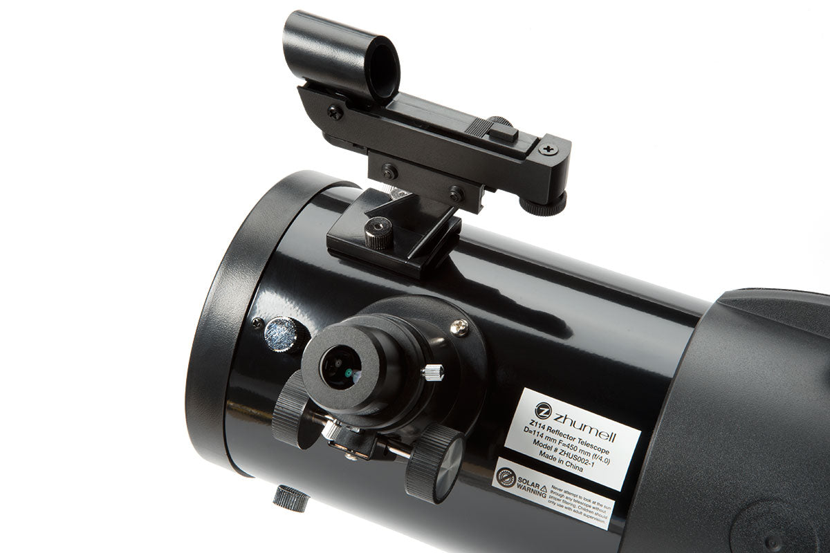 Zhumell Z114 Portable Altazimuth Reflector Telescope for Beginners - Compact & Lightweight Astronomy Telescope with 114mm Aperture for Stargazing, Moon Observation, and Outdoor Adventures