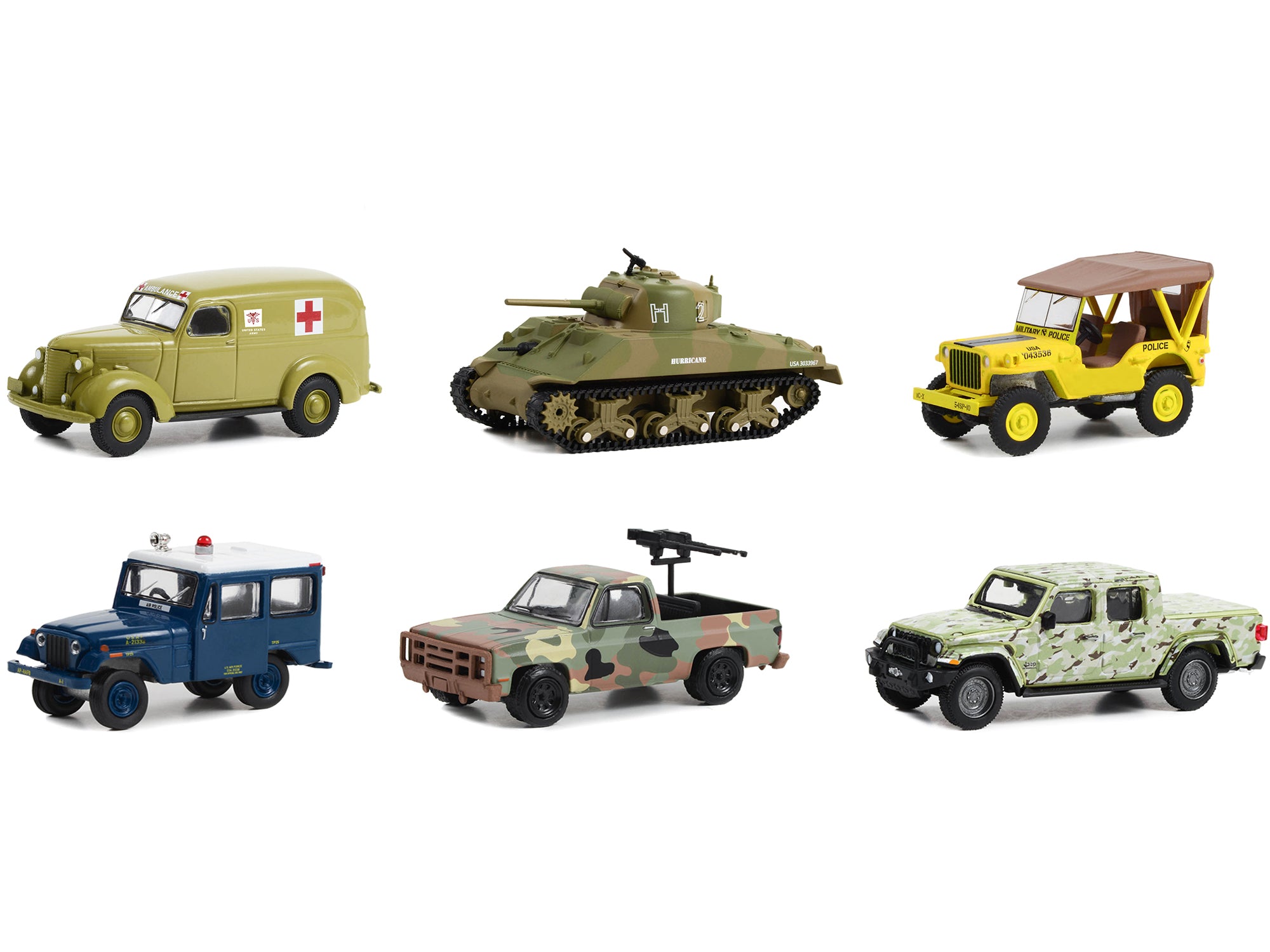 Greenlight Battalion 64 Series 3 - Set of 6 Premium 1/64 Scale Diecast Model Cars | Collectible Toy Vehicles for Display, Gifts & Racing Enthusiasts