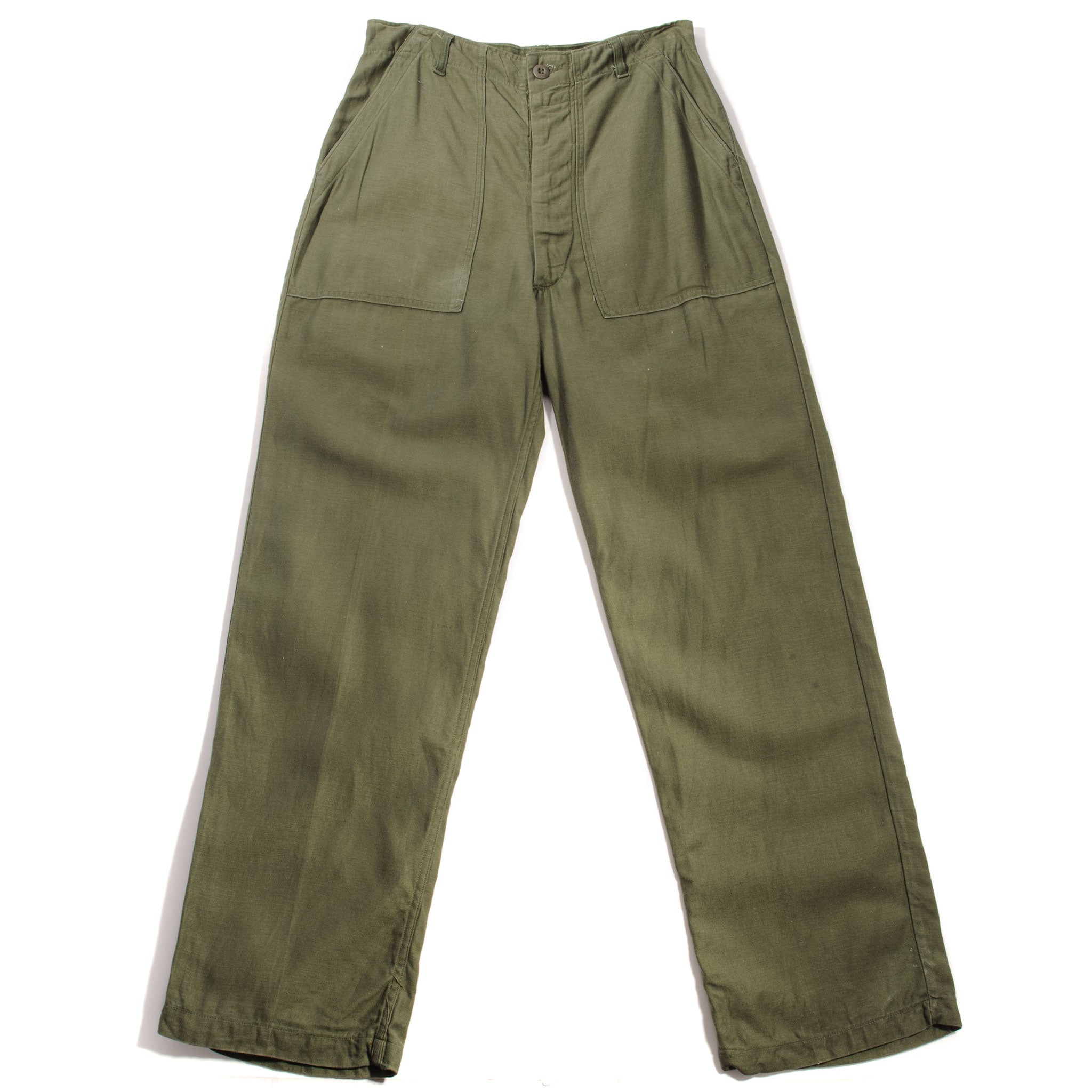 Vintage US Army OG-107 Sateen Utility Pants - 1970s Military Trousers Size 30x30 - Perfect for Outdoor Adventures, Reenactments & Vintage Fashion