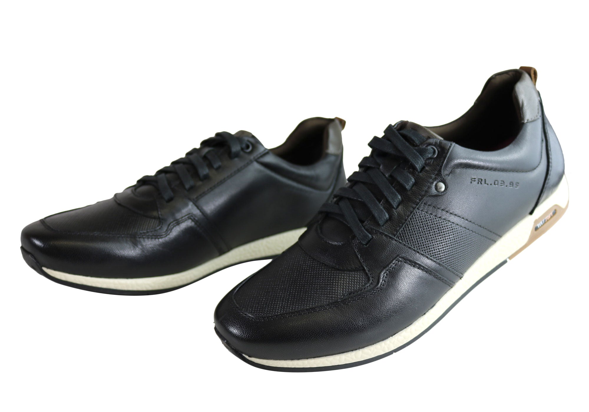 Ferricelli Oscar Men's Genuine Leather Lace-Up Casual Shoes - Handcrafted in Brazil - Perfect for Office, Dating & Everyday Wear