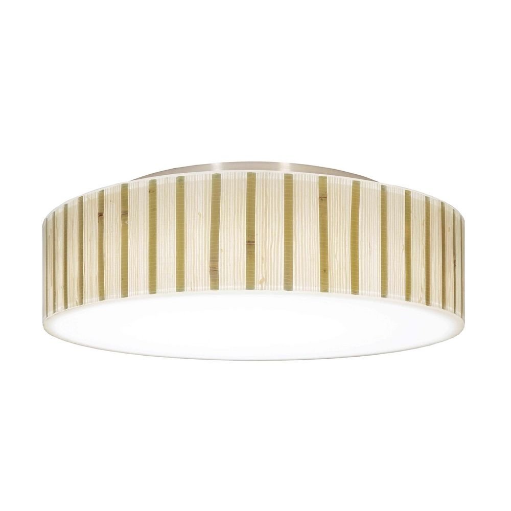 Stylish Bamboo Drum Shade Ceiling Trim for Recessed Lights - Perfect for Living Room, Bedroom & Dining Room Lighting Decor