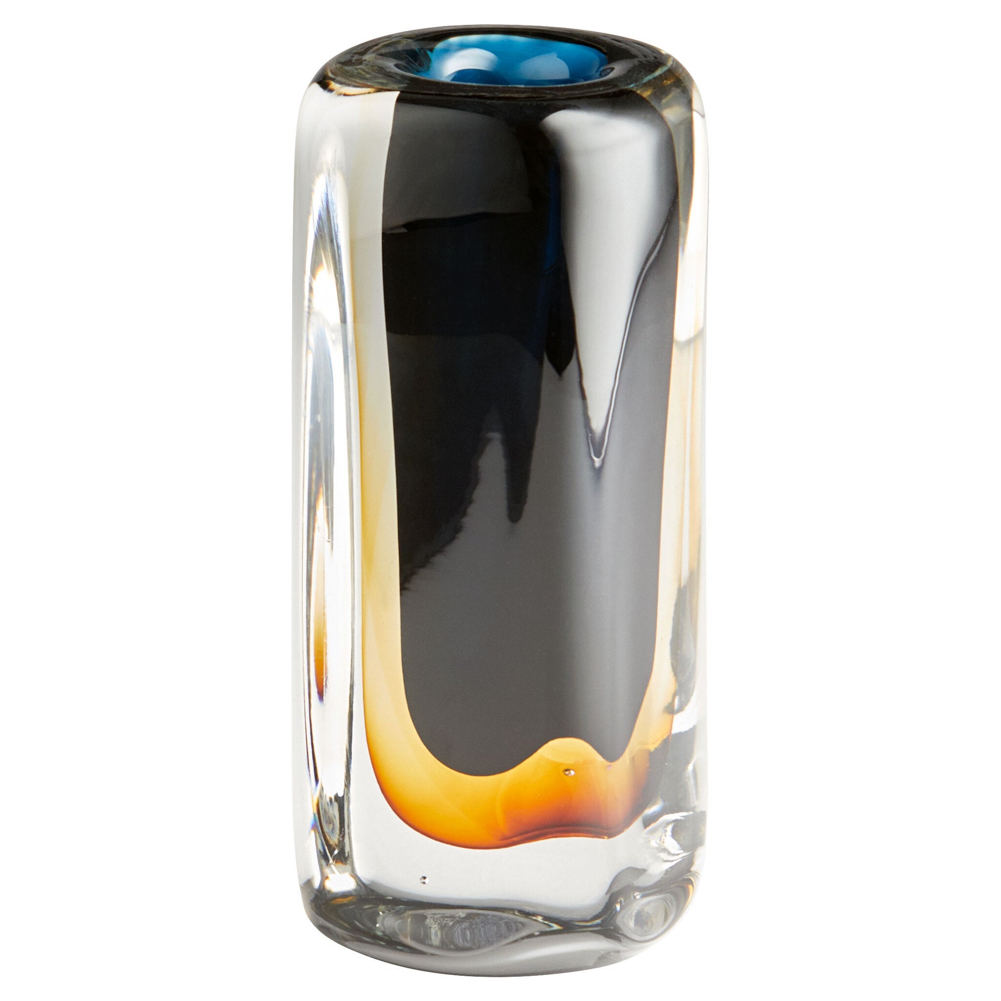 Cyan Design 11375 Celosia Vase - Multi-Colored Large Glass Vase for Home Decor, Wedding Centerpieces & Floral Arrangements