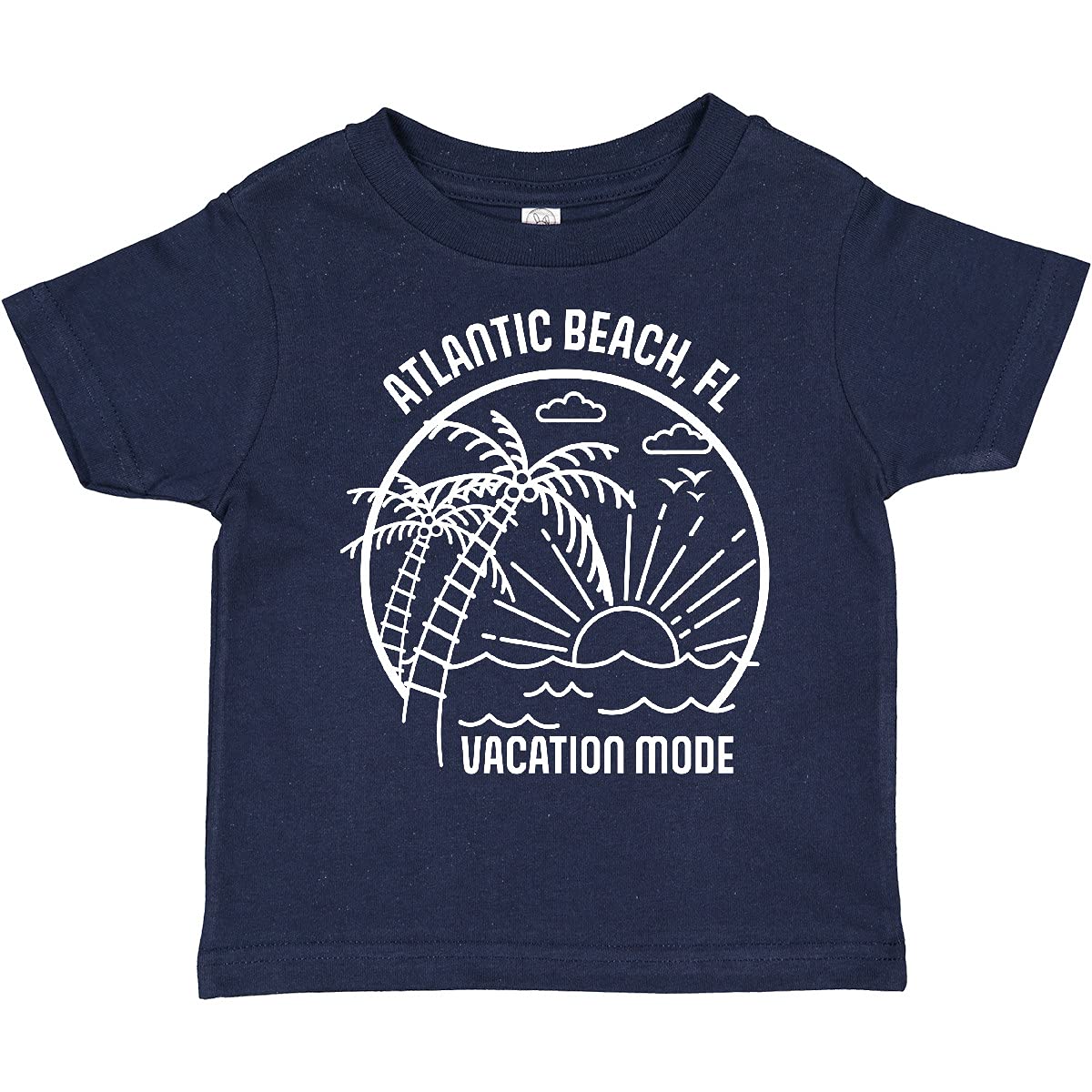 Inktastic Summer Vacation Mode Atlantic Beach Florida Toddler T-Shirt - Cute Florida Beach Graphic Tee for Boys & Girls - Perfect for Family Vacations, Beach Trips & Summer Outfits