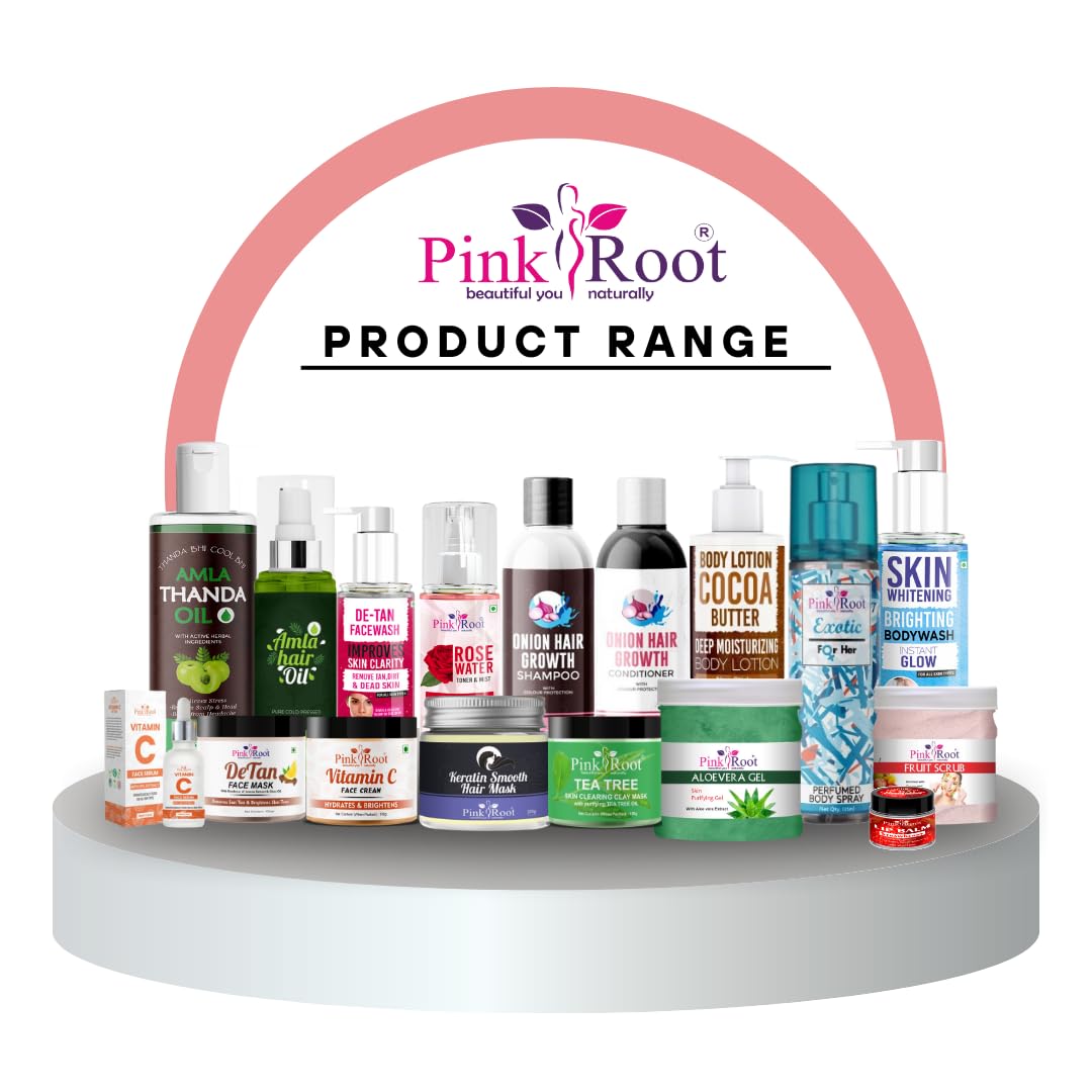 Pink Root DE-TAN Gel with Milk & Honey Extract - 500gm Brightening Face Wash for Glowing Skin | Perfect for Daily Skincare & Sun Damage Repair