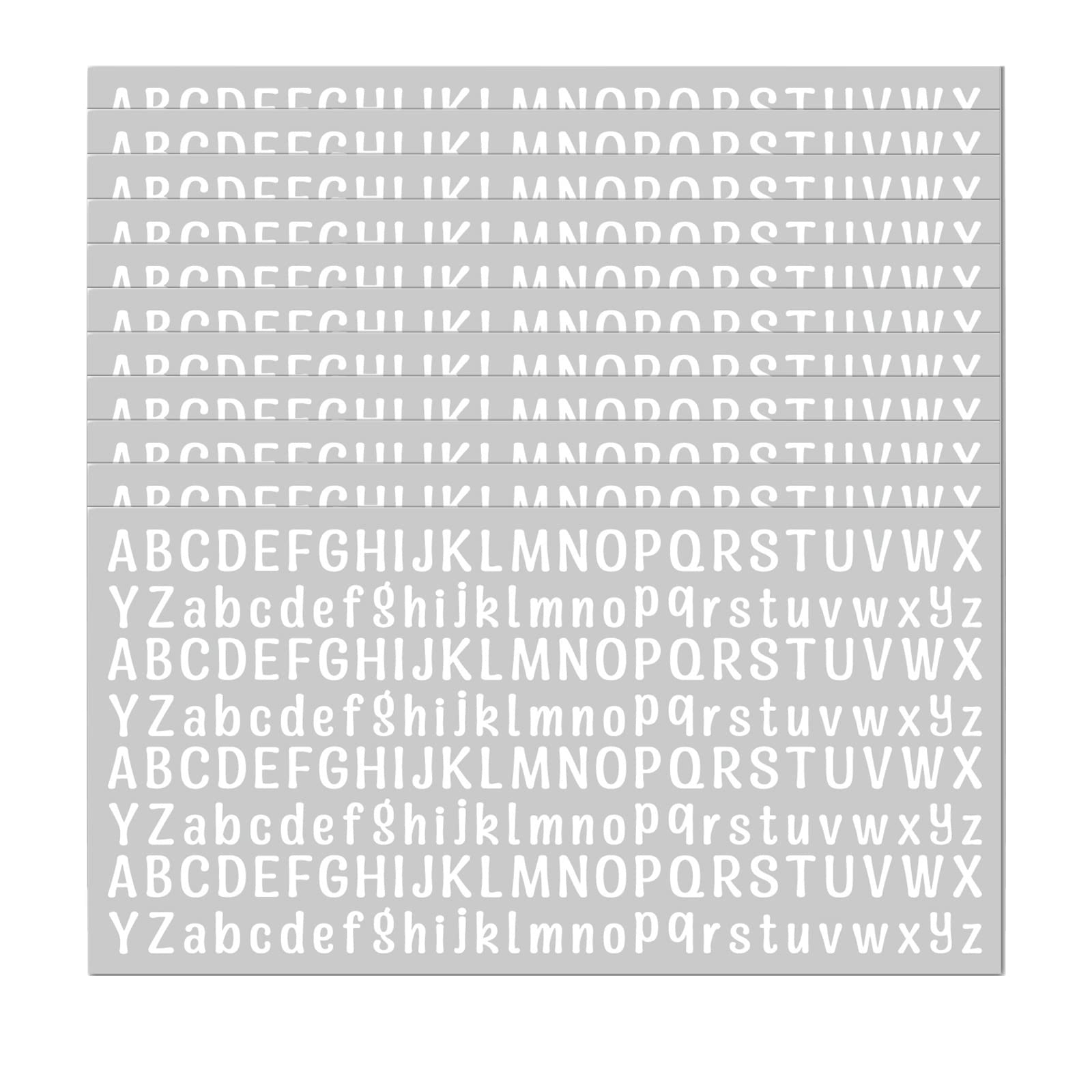 10 Sheet Small Letter Stickers - 1/2 Inch Self-Adhesive Alphabet Stickers for Arts, Crafts, Scrapbooking | Cute Vinyl Letter Stickers for Outdoor Signs, Posters, Windows, Doors, Mailboxes, Cars & Trucks - White | Perfect for DIY Projects, Home Decor & Personalized Gifts