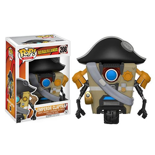 Borderlands Emperor Claptrap Pop! Vinyl Figure - Collectible Game Character Toy for Display & Gifts - Perfect for Gamers, Collectors & Borderlands Fans