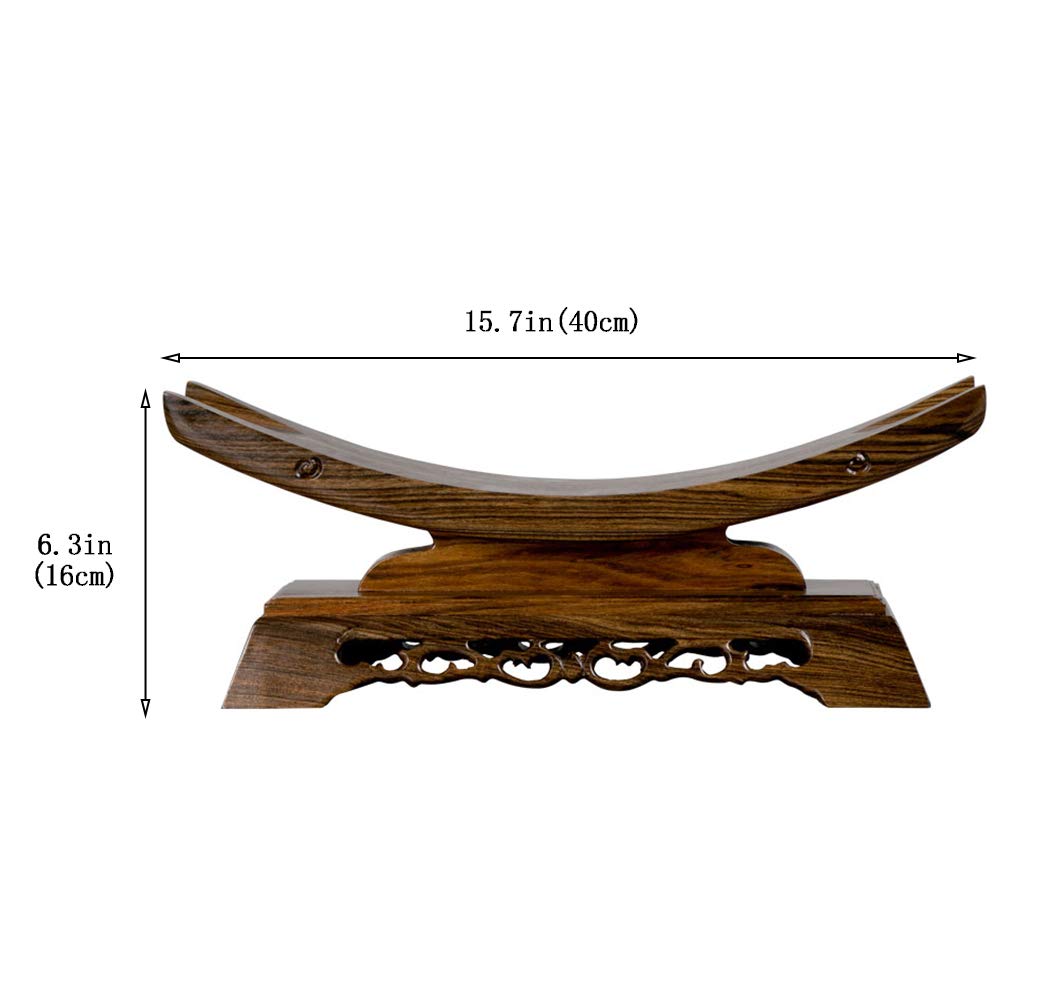 Samurai Sword Stand - Vertical Katana Display Holder for Wall Mount (15.7x6.3 Inch) - Perfect for Home Decor, Martial Arts Dojo, Anime Collection & Japanese Sword Enthusiasts