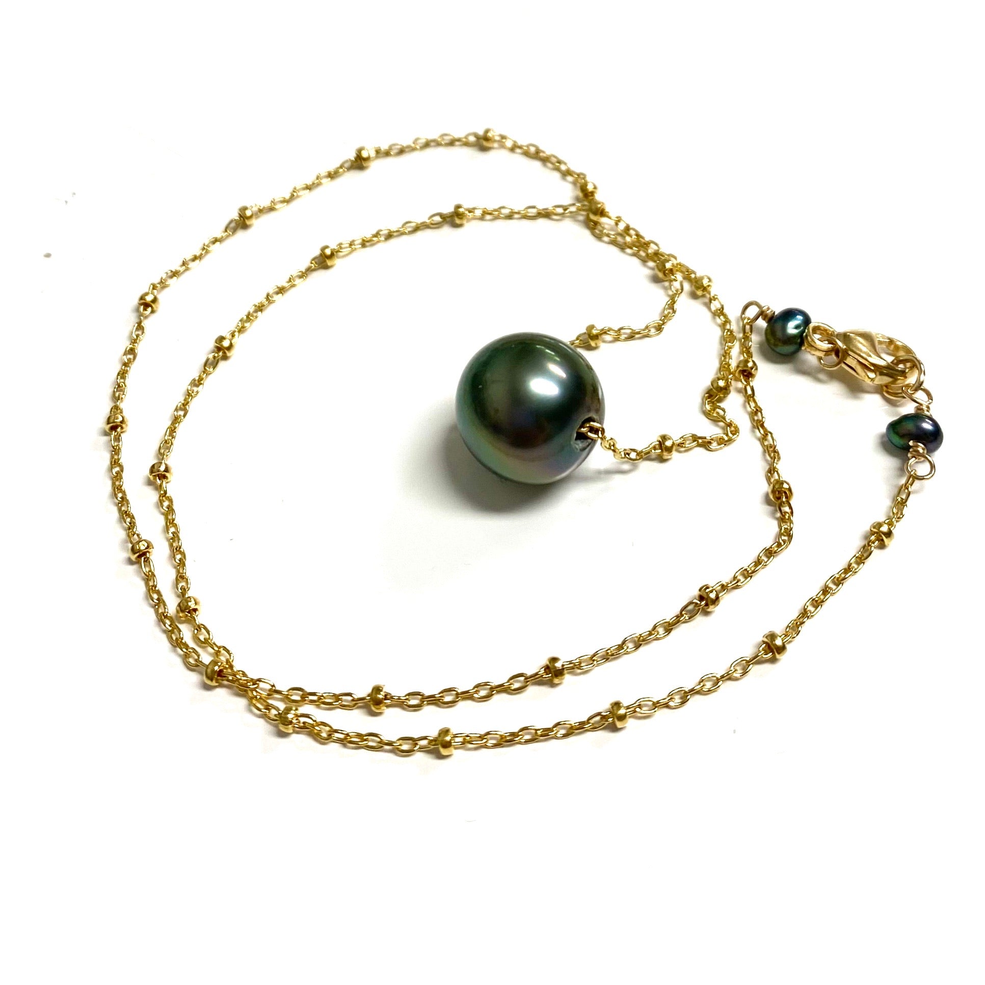 KEALANI Tahitian Pearl Necklace (N340) - Elegant Jewelry for Women, Perfect for Weddings, Parties & Special Occasions