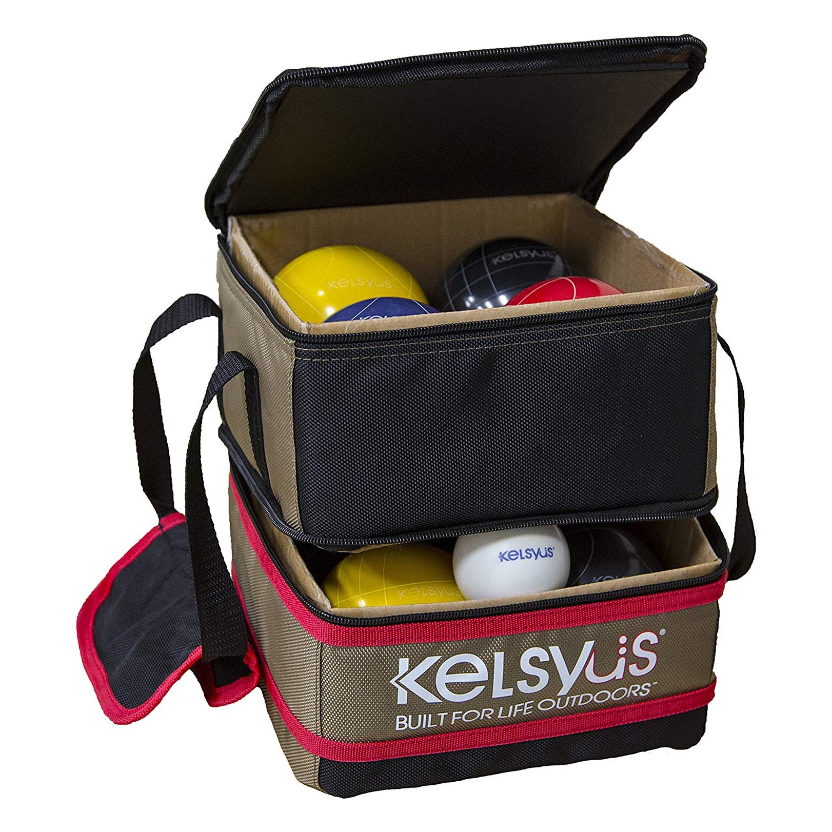 Premium Bocce Ball Set - Outdoor Lawn Game for Adults & Kids - Durable 90mm Resin Balls with Carrying Case - Perfect for Backyard, Beach, Picnic & Tailgating Parties