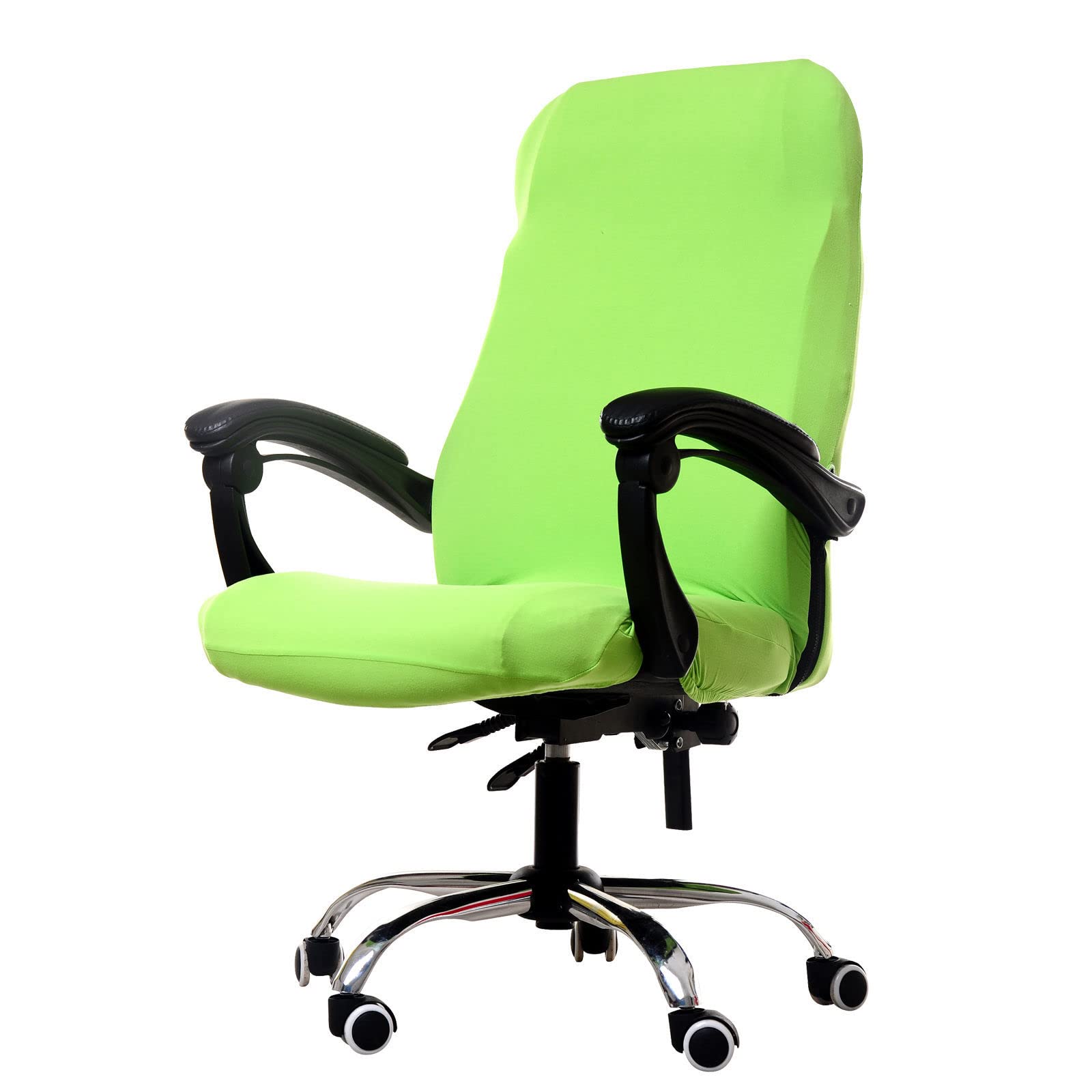 Stretchable Office Chair Cover - Universal Computer & Boss Chair Slipcover, Washable & Removable, Simplistic Design for High Back Swivel Chairs (27.5