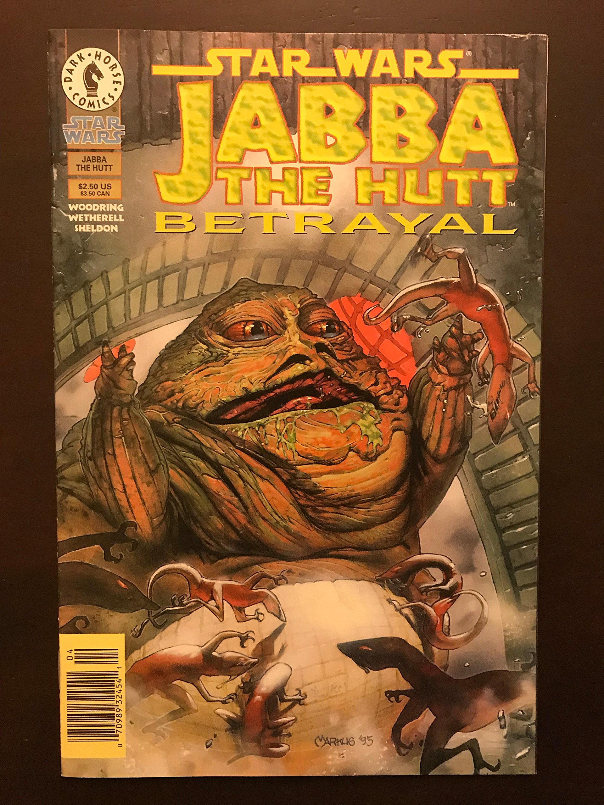Star Wars Jabba The Hutt The Betrayal Newsstand Edition 1996 #1 Dark Horse Comic Book - Rare Collectible for Sci-Fi Fans & Comic Book Enthusiasts - Perfect for Display, Gifts, and Investment