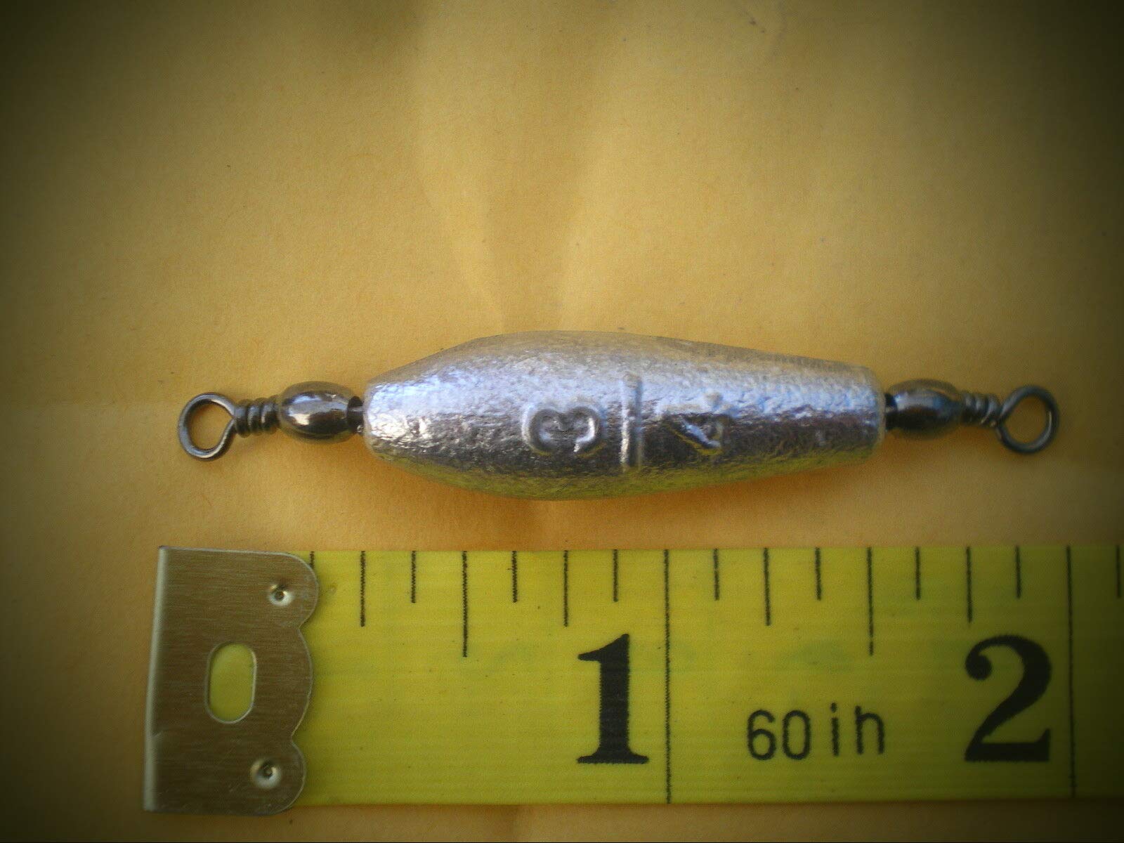 15 Pcs 3/4 Oz Fishing Sinkers with Barrel Swivel - Saltwater & Freshwater Fishing Gear