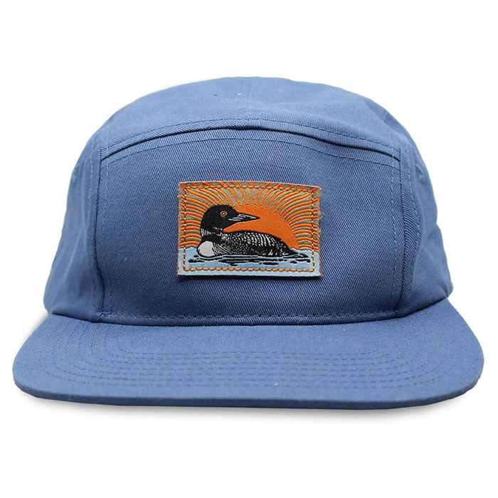 Bird Collective Common Loon Camp Hat - Adjustable Cotton Canvas Outdoor Hat for Hiking, Fishing, and Camping Adventures