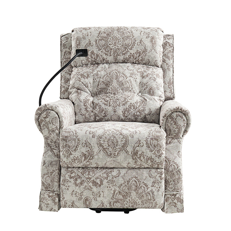 Harold Lift Assist Power Recliner Chair with Massage, Heat & Adjustable Headrest - Comfortable Electric Reclining Sofa for Elderly & Mobility Needs - Perfect for Living Room, Home Theater & Relaxation