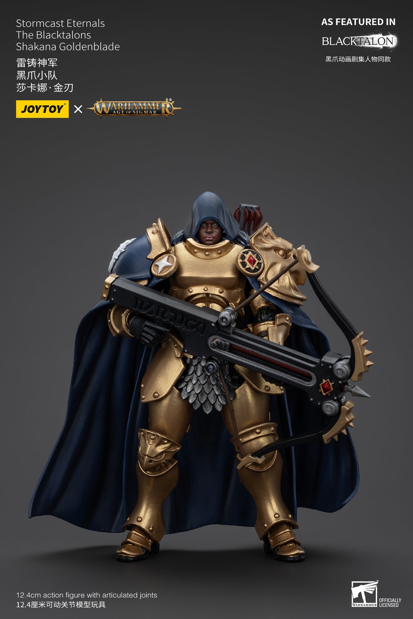 1/18 JOYTOY 4-Inch Action Figure - Warhammer Age of Sigmar Stormcast Eternals The Blacktalons - Collectible Miniature for Tabletop Gaming & Display