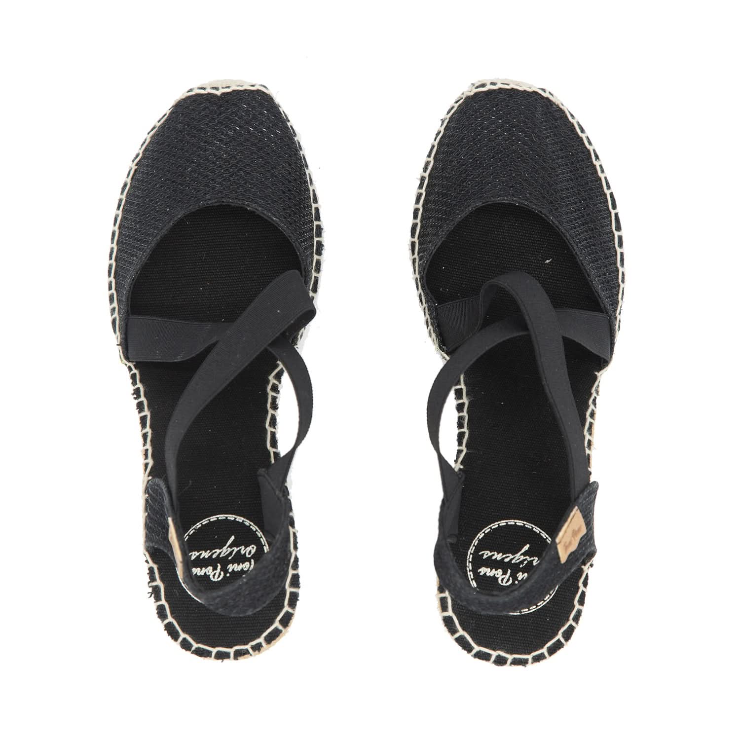 Women's Metallic Cotton Blend High Heel Wedge Espadrilles - Silvia S - Perfect for Summer Weddings, Beach Parties & Casual Outings