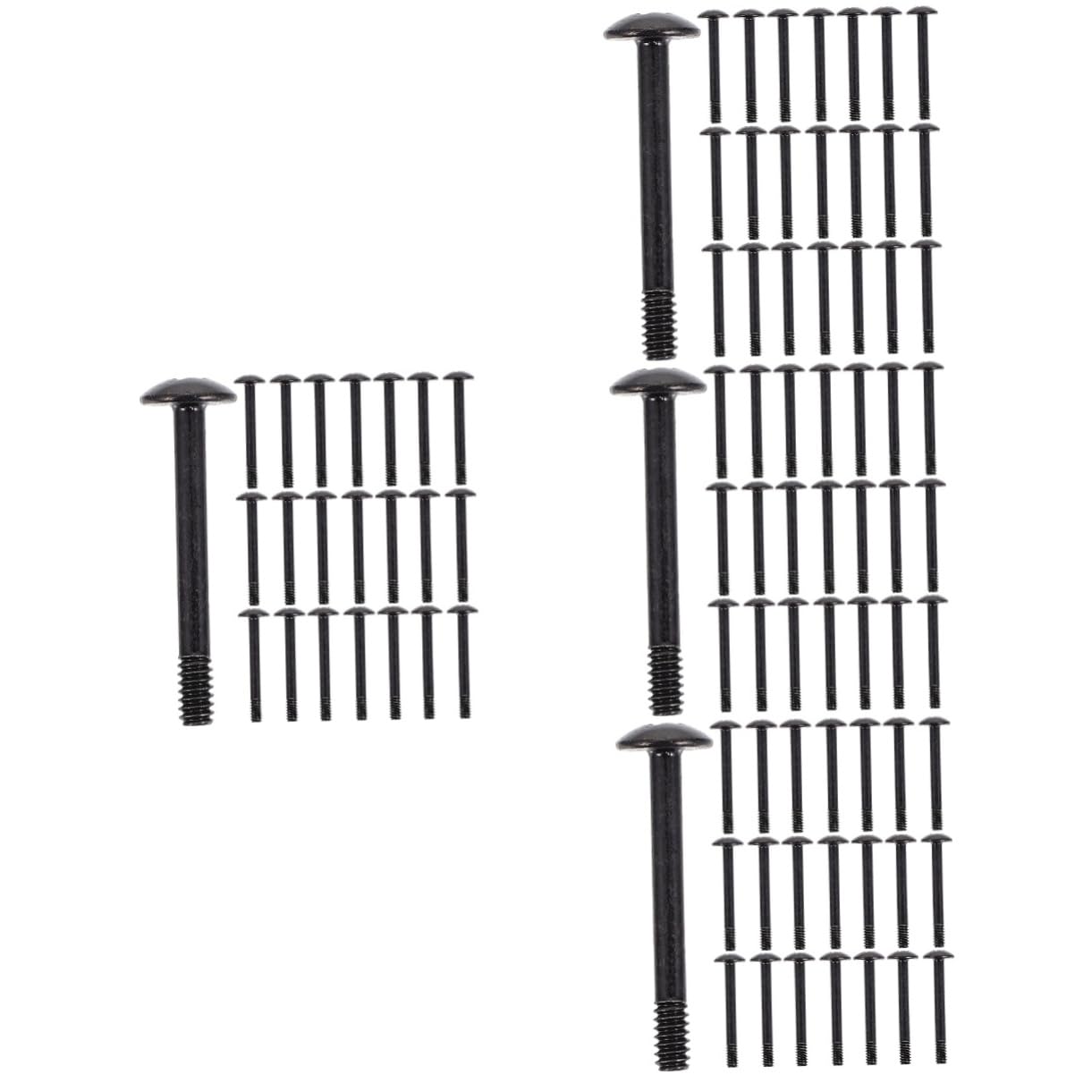 UKCOCO 4 Sets Self-Tapping Cooling Fan Mounting Screws - 30pcs x 4 for PC Case, Radiator & Computer Fan Installation - Durable Computer Hardware Accessories for DIY PC Builds & Cooling System Upgrades