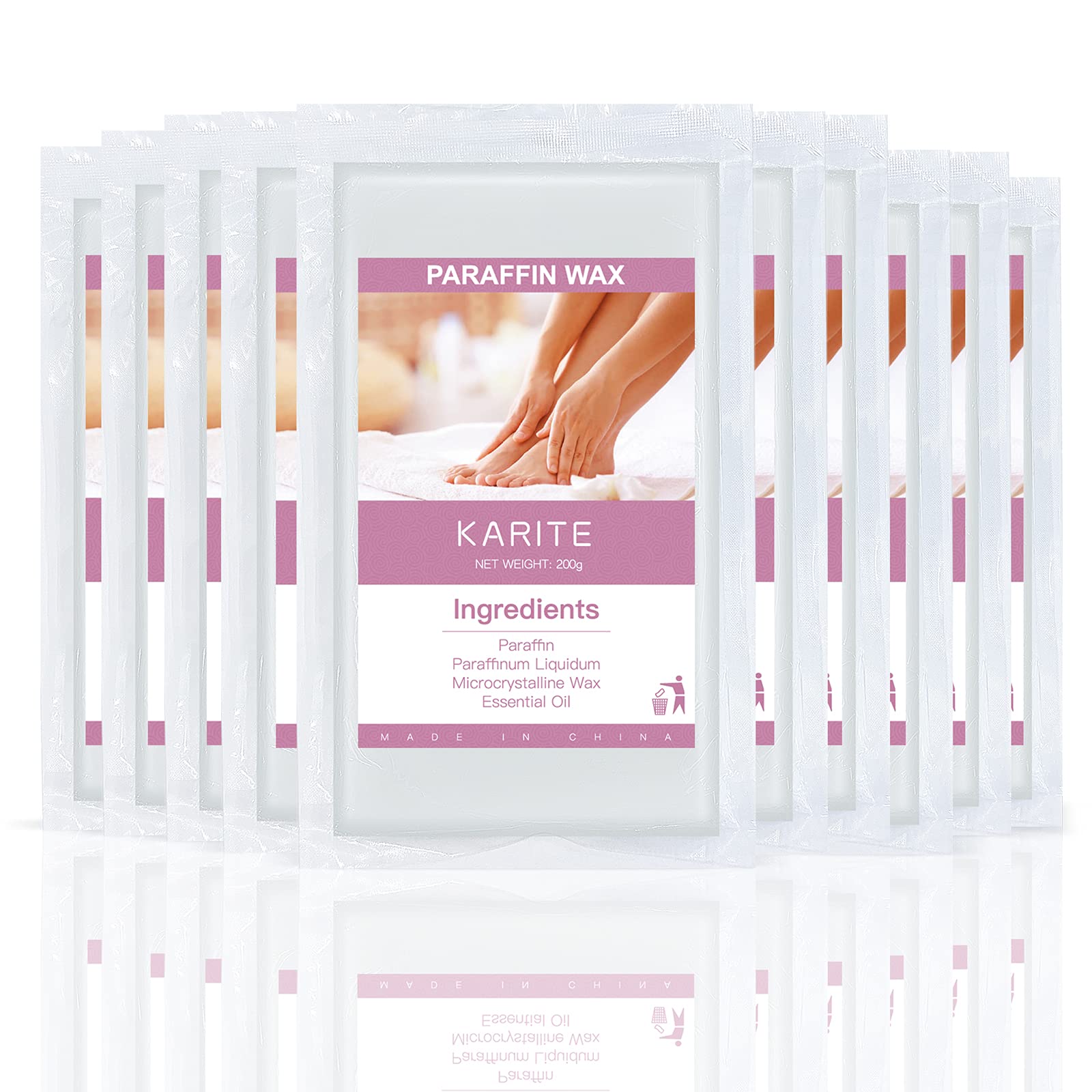 Karite 4000ml Paraffin Wax Bath Warmer Machine for Hands & Feet - Auto Timer & Keep Warm Moisturizing Therapy Kit for Arthritis Pain Relief - Perfect for Home Spa, Nail Salons & Physical Therapy