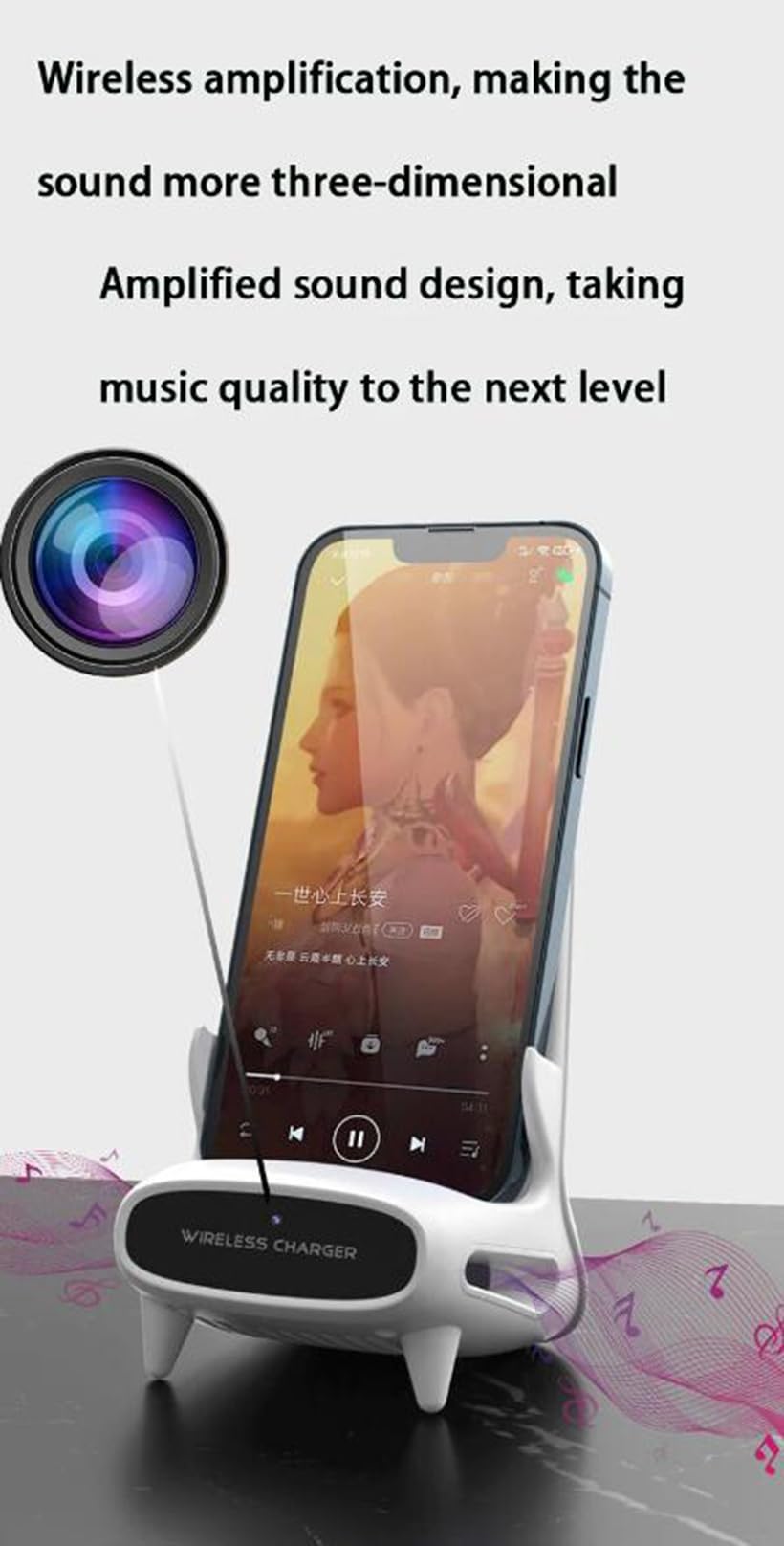 BTURYT Wireless Mini Bracket Charger for Camera - Full HD 1080p WiFi Remote Control with DVR | Home Security Monitoring for Indoor/Outdoor Use