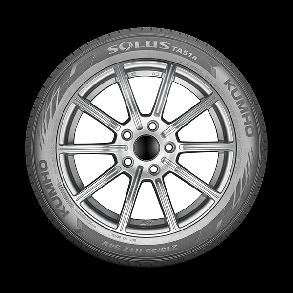 Kumho Solus TA51a 185/65R14 86T All-Season Tire - High Performance for Sedans, SUVs & Compact Cars - Durable Tread for Wet & Dry Roads