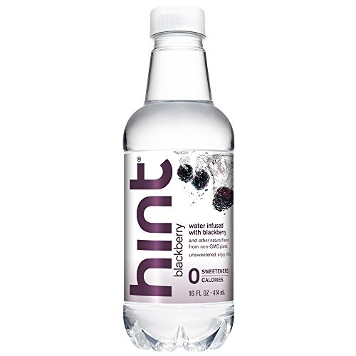 **Hint Water Blackberry, 16 Ounce Bottles (Pack of 12) – Pure Water Infused with Real Blackberry, Zero Sugar, Zero Calories, No Sweeteners, Preservatives or Artificial Flavors – Hydrating & Refreshing for Workouts, Office, Travel & Daily Hydration**