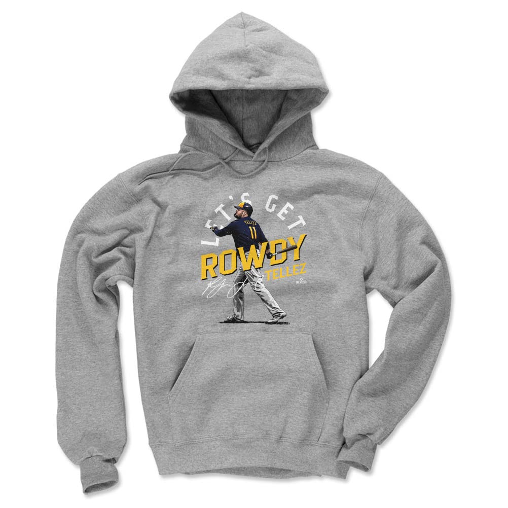 Rowdy Tellez Milwaukee Brewers Sweatshirt - Let's Get Rowdy Baseball Fan Hoodie for Men & Women - Perfect for Game Day, Tailgating, and Casual Wear