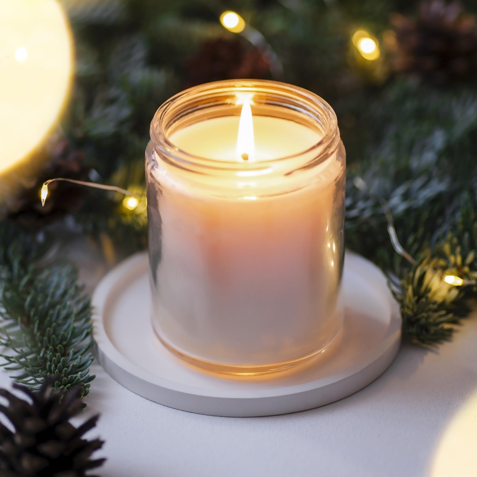 24 Pack 7oz Clear Glass Candle Jars with Lids - Thick Empty Candle Containers for DIY Candles, Spice Storage & Sample Jars - Dishwasher Safe - Perfect for Home Decor, Wedding Favors & Craft Projects