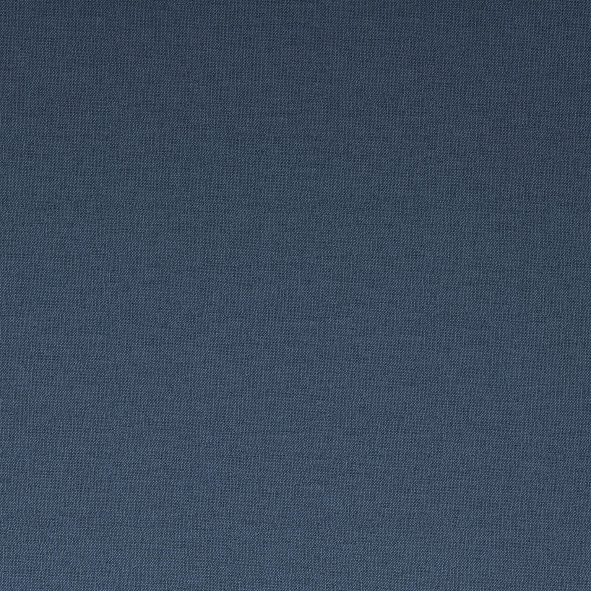 Novogratz Brittany Sofa Futon - Premium Linen Upholstery with Wooden Legs in Blue | Convertible Sleeper Sofa for Small Spaces, Living Room & Guest Room
