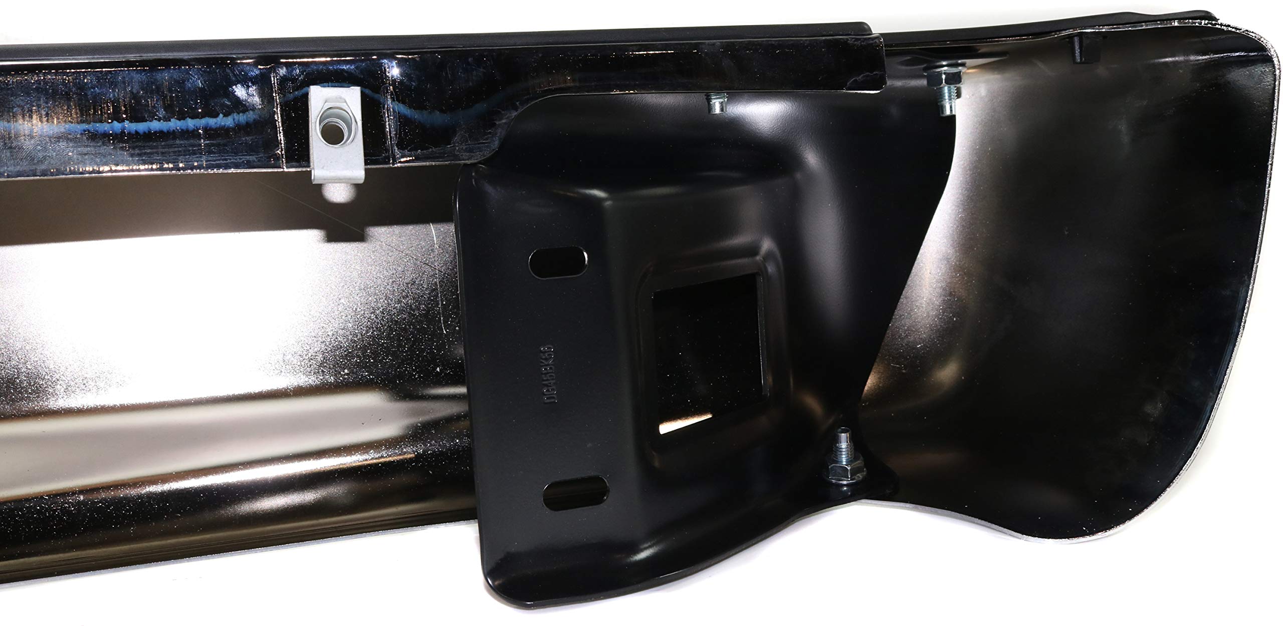 Evan Fischer Chrome Steel Step Bumper with Mounting Brackets for Dodge Ram 1500 (2002-2008) & Ram 2500/3500 (2003-2009) - Face Bar & Pads - Replaces OEM #31017, CH1103111 | Heavy-Duty Truck Accessory for Off-Road & Towing