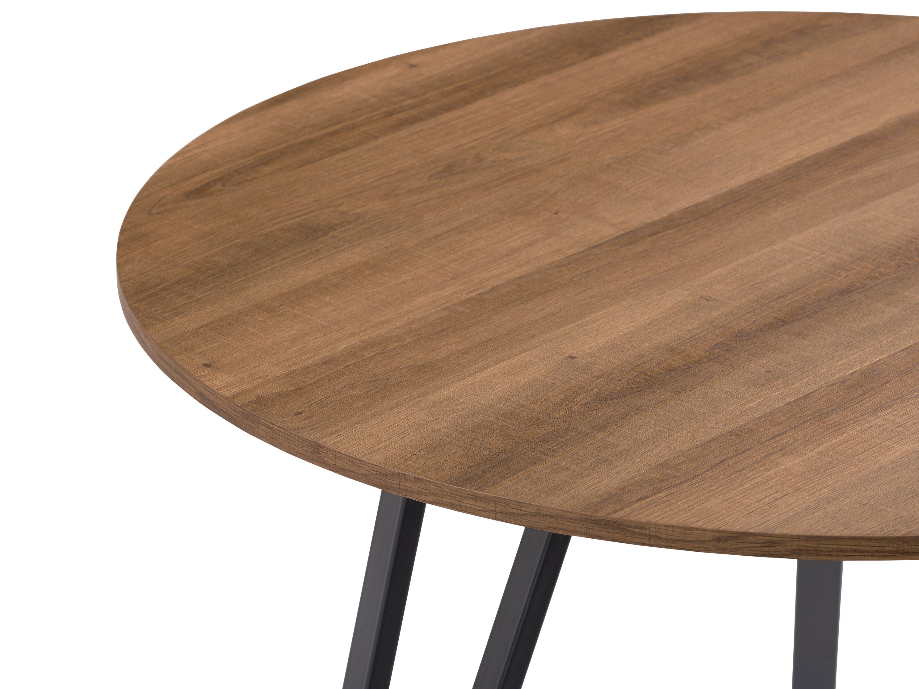 Stylish Brown Small Round Dining Table for Kitchen, Breakfast Nook & Small Spaces | Perfect for Apartments & Cozy Homes