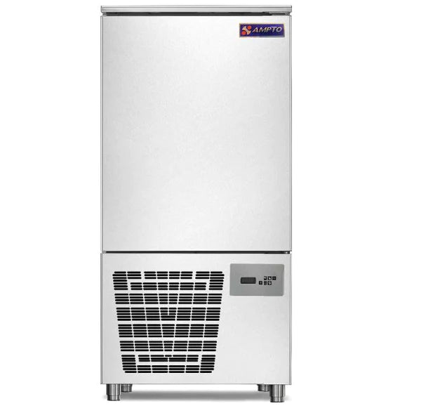 AMPTO Commercial Blast Freezer - 10 Tray Capacity, Fast Freezing for Restaurants & Catering | Perfect for Bulk Food Storage & Meal Prep