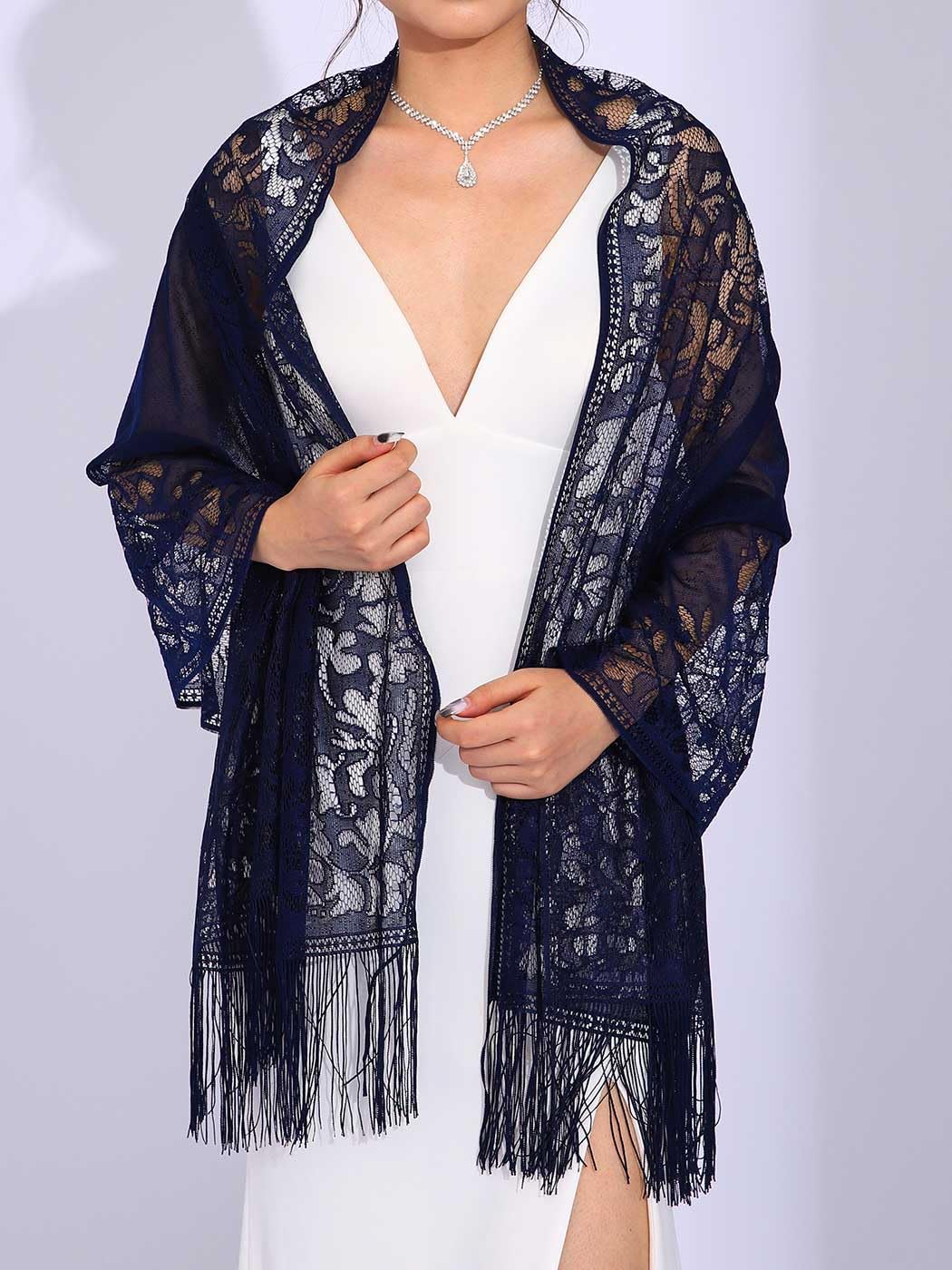 Elegant GORAIS Women's Evening Shawl Wrap - Rhinestone Buckle Wedding Scarf for Bride & Bridesmaids | Perfect for Formal Dinners, Bridal Showers & Special Occasions