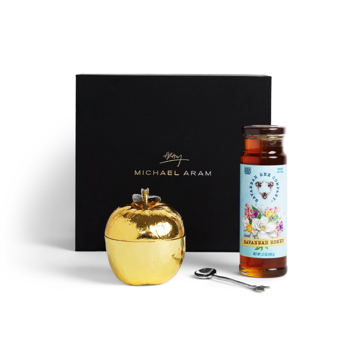 Organic Honey Gift Set with Wooden Dipper - Perfect for Tea, Breakfast & Gourmet Cooking - Thoughtful Housewarming & Holiday Present
