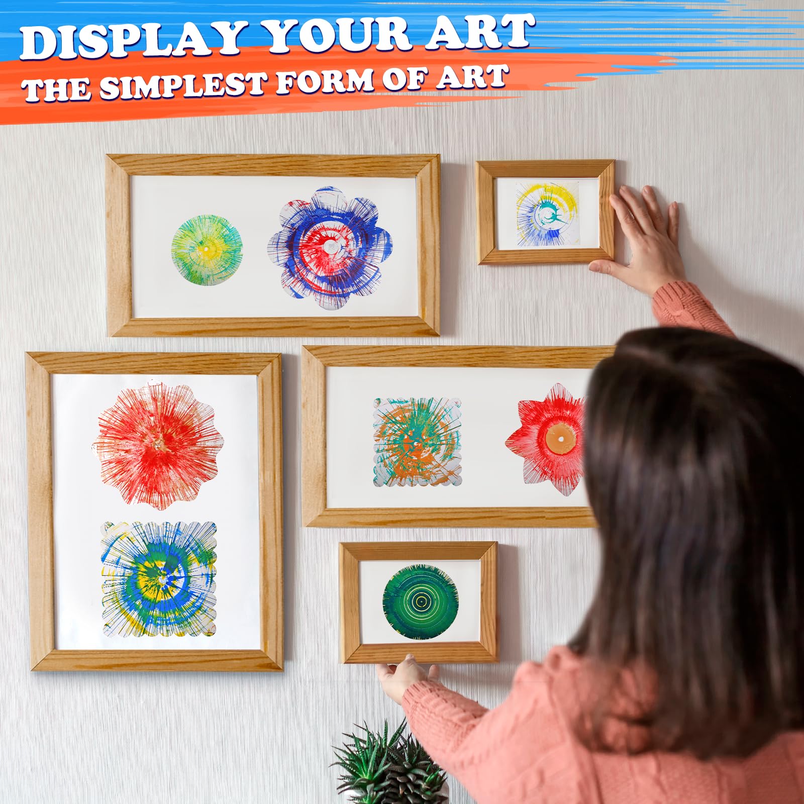 Spin Art Machine Kit for Kids Ages 4-12 - Creative Painting Spinner Toy Set with Art Supplies - Perfect Birthday Gift for Boys & Girls - Fun DIY Craft Activity for Home, School & Party Playtime