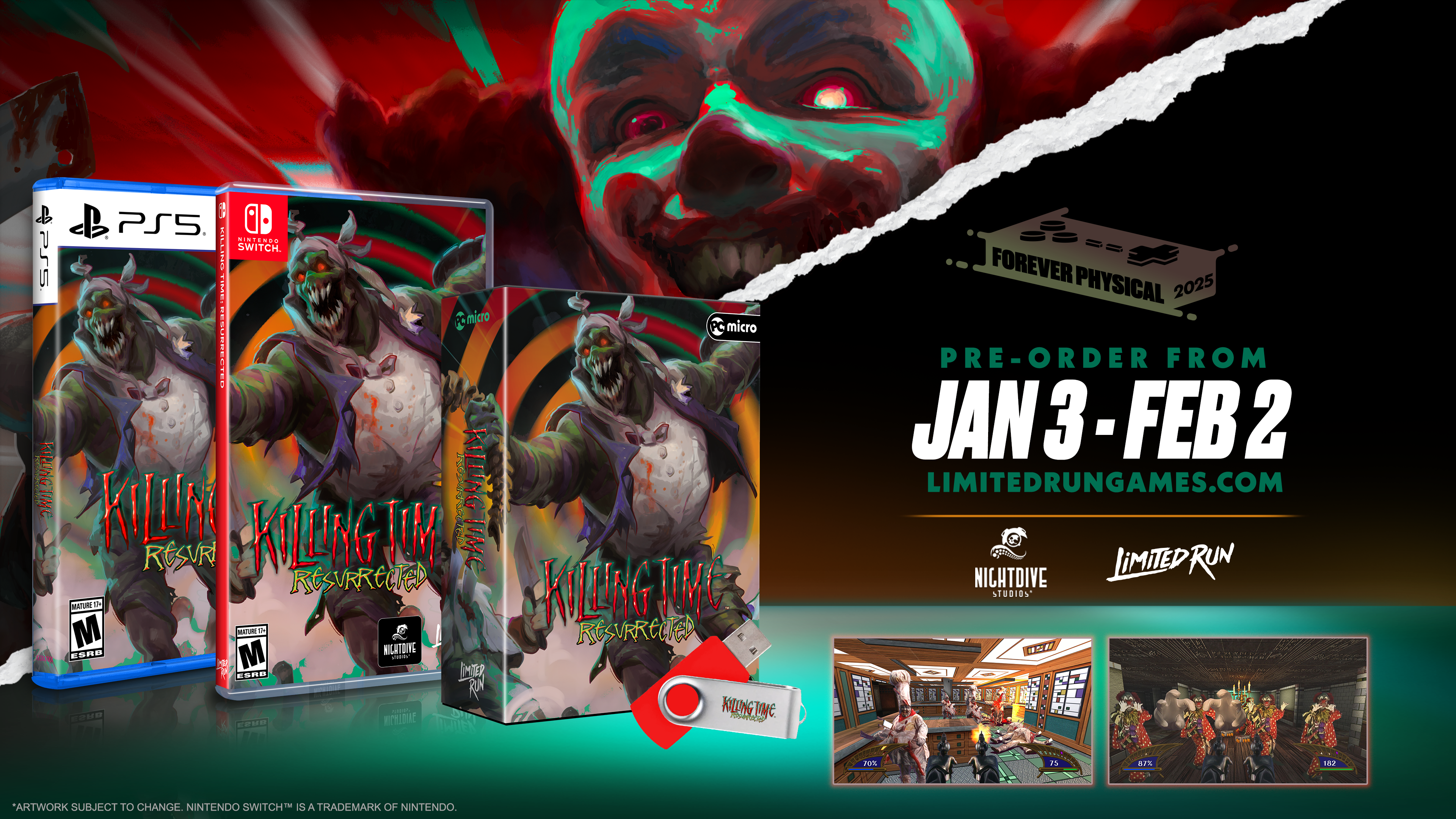 Killing Time: Resurrected Standard Edition - Nintendo Switch, PlayStation 5, PC Game | Action Horror Adventure for Home Entertainment & Gaming Parties