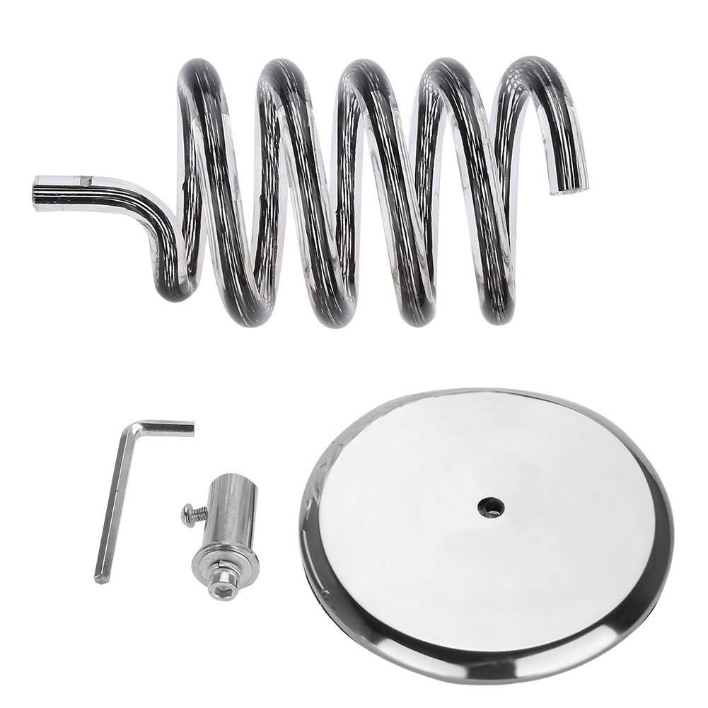 Stainless Steel Hair Dryer Holder with Acrylic Base - Bathroom & Salon Organizer Rack for Hair Dryer Storage - Stable Desktop Stand for Home, Vanity, Dressing Table (Perfect for Small Spaces & Clutter-Free Countertops)