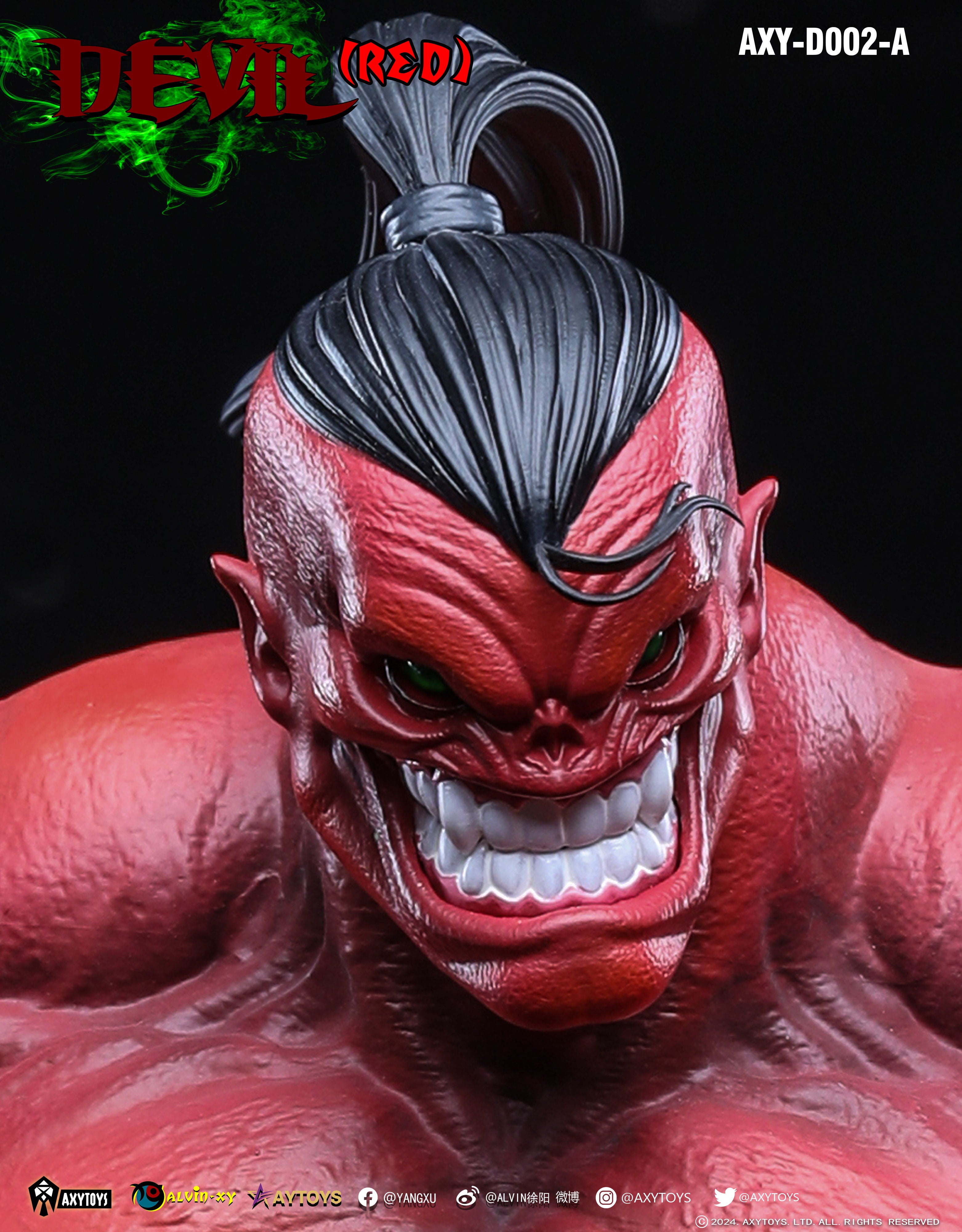 Pre Order AxyToys 1/12 Scale 20CM Devil Action Figure - Red & Grey Versions for Collectors and Display | Perfect for Anime Fans, Cosplay Props, and Model Photography