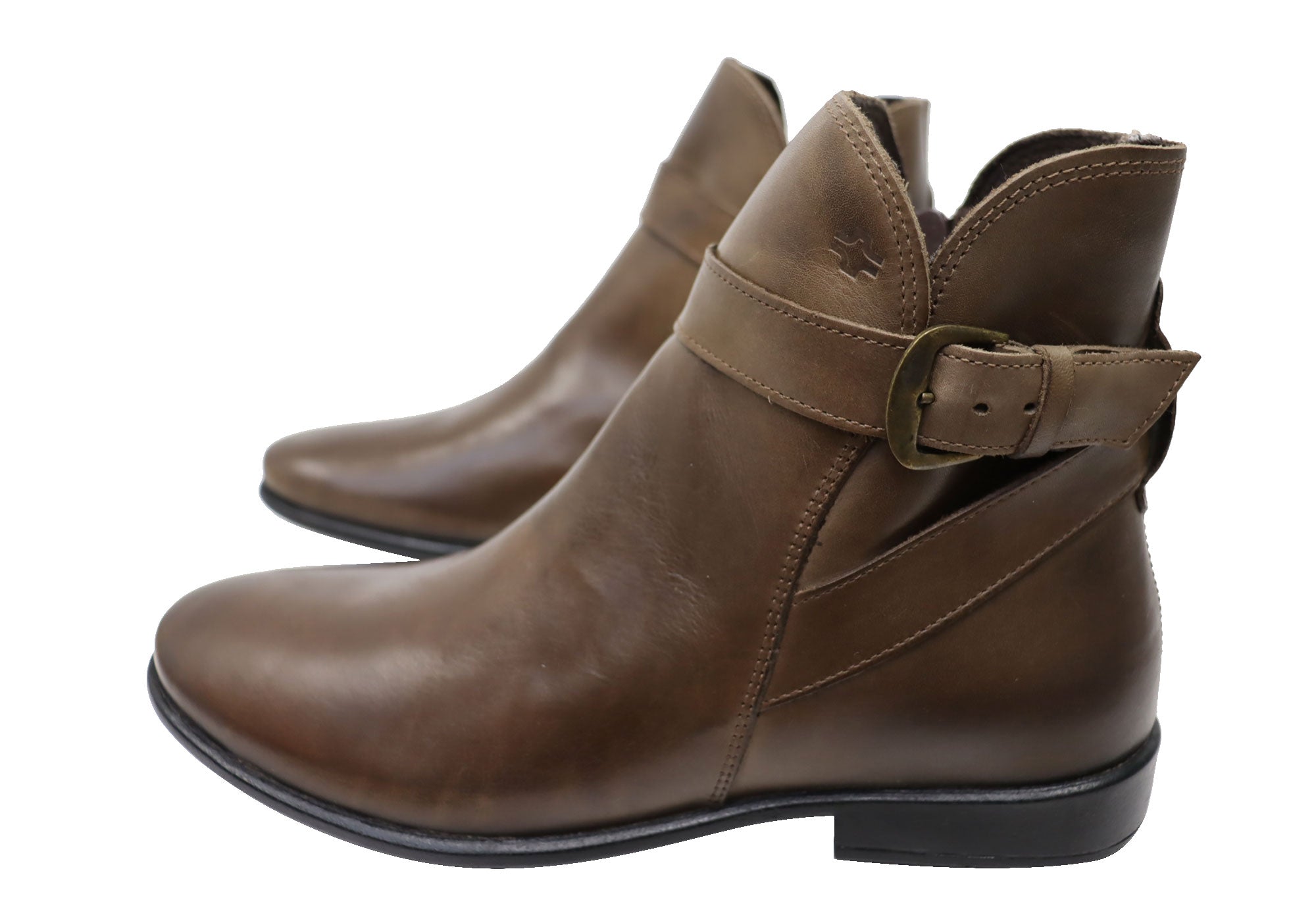 Perlatto Women's Comfortable Leather Ankle Boots - Penny Style Made in Brazil - Perfect for Work, Casual Outfits & Fall Fashion