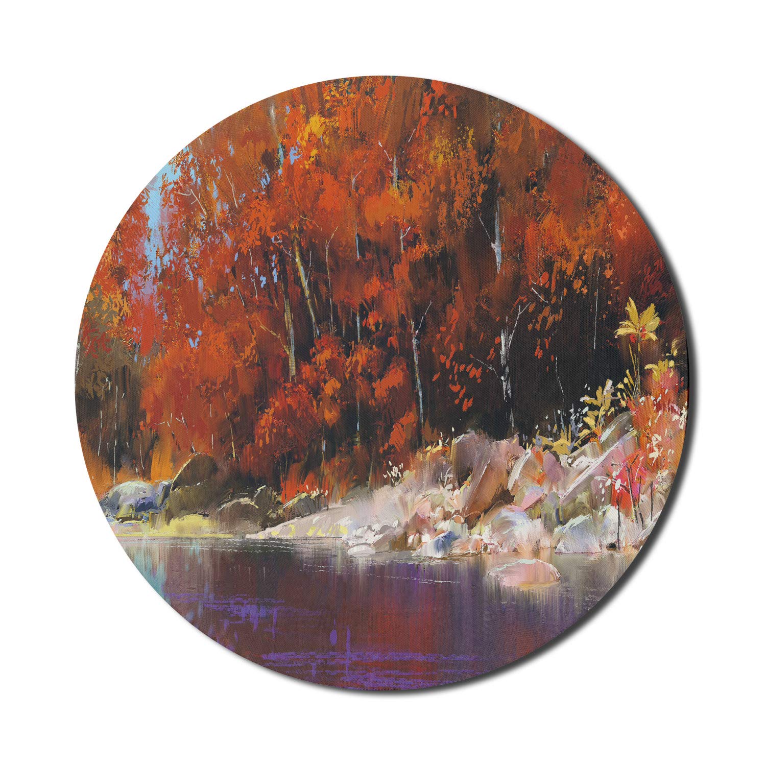 Ambesonne Round Mouse Pad - 8
