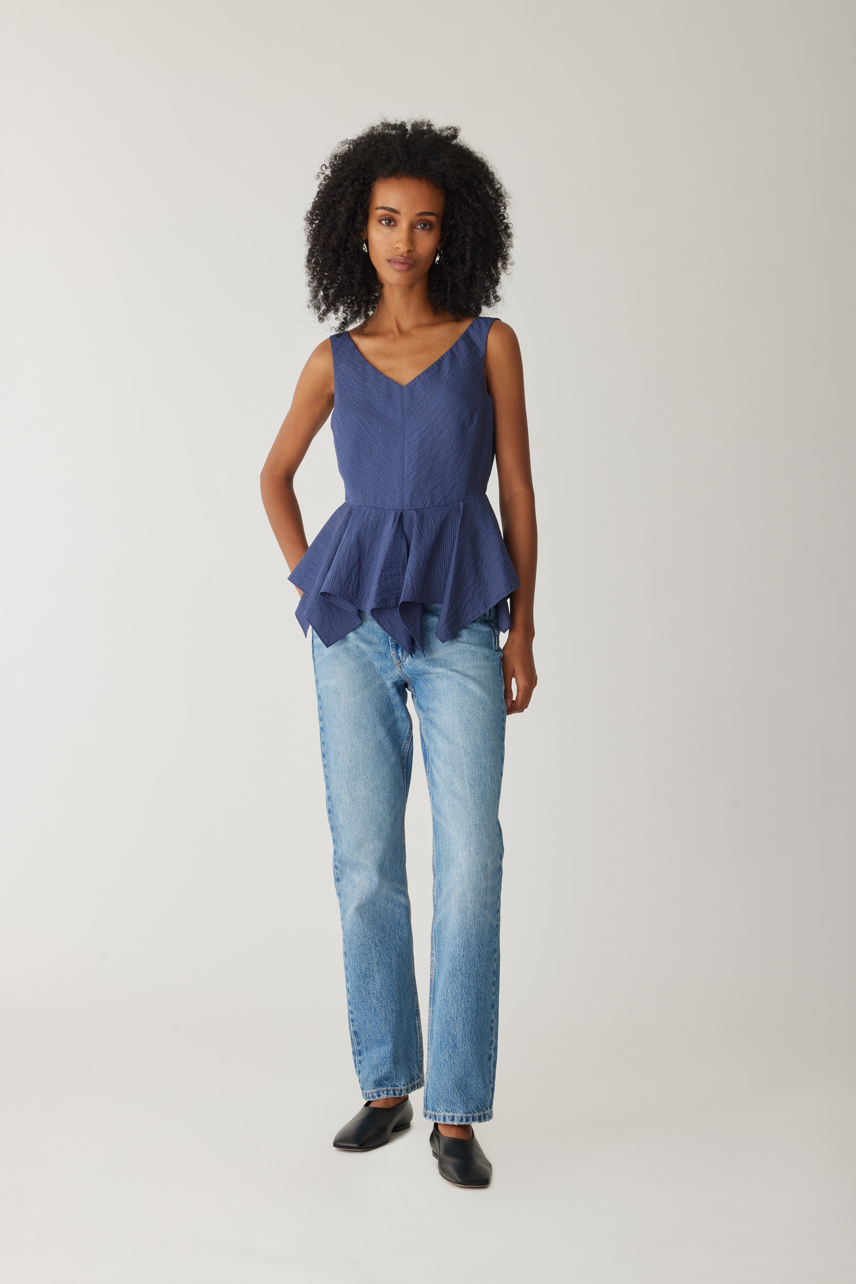 Allegra Women's Striped Sleeveless Blouse - Casual Summer Tops for Beach, Vacation & Everyday Wear