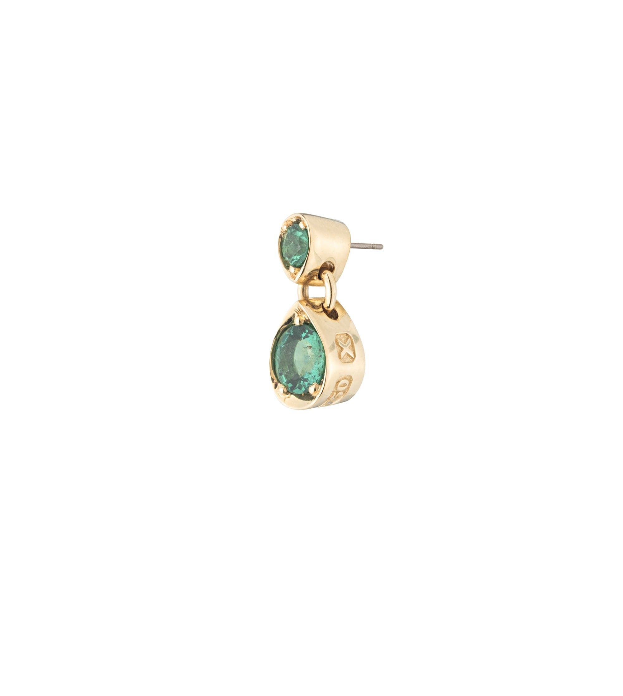 Emerald Gemstone Double Drop Earrings for Women - Elegant Green Jewelry Gift for Anniversary, Wedding & Special Occasions | Perfect for Evening Parties, Date Nights & Formal Events