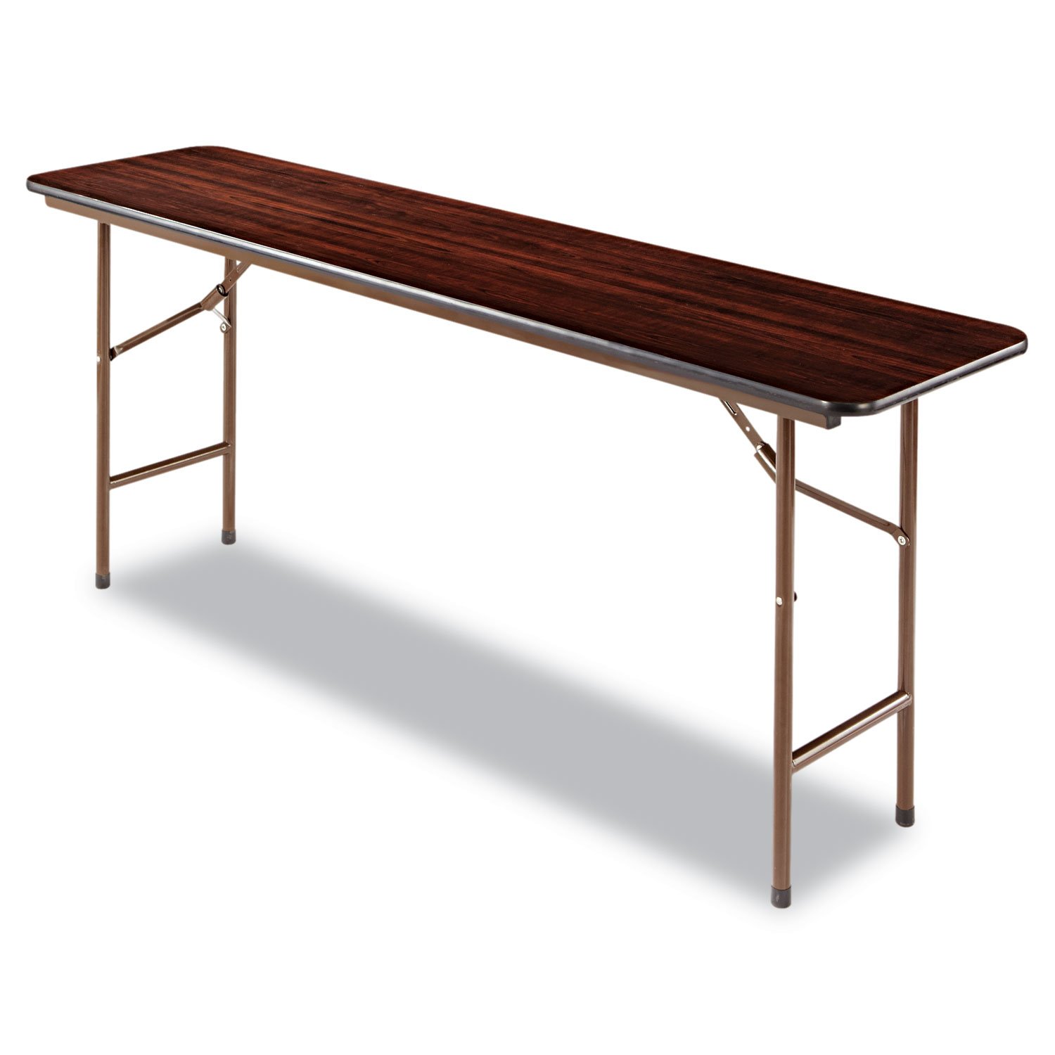 Alera FT727218MY Walnut Wood Folding Table - 72