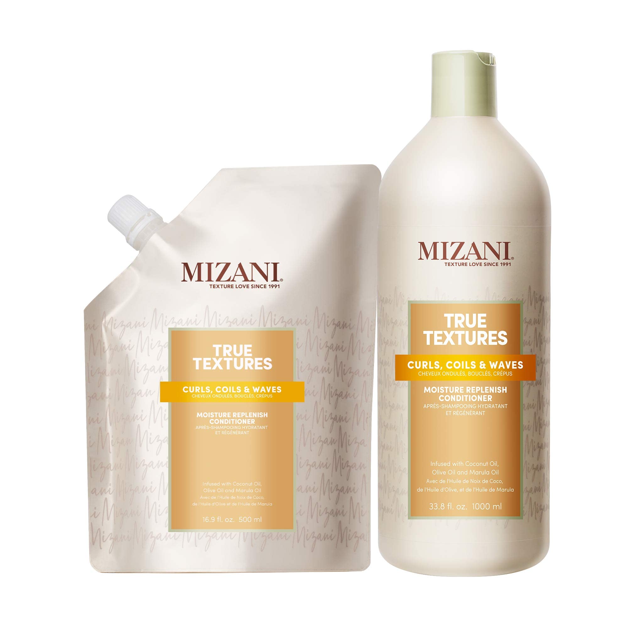 MIZANI True Textures Moisture Replenish Conditioner for Curly Hair - Silicone & Paraben Free, Hydrates & Defines Natural Curls | Perfect for Daily Hair Care & Curl Definition Routine