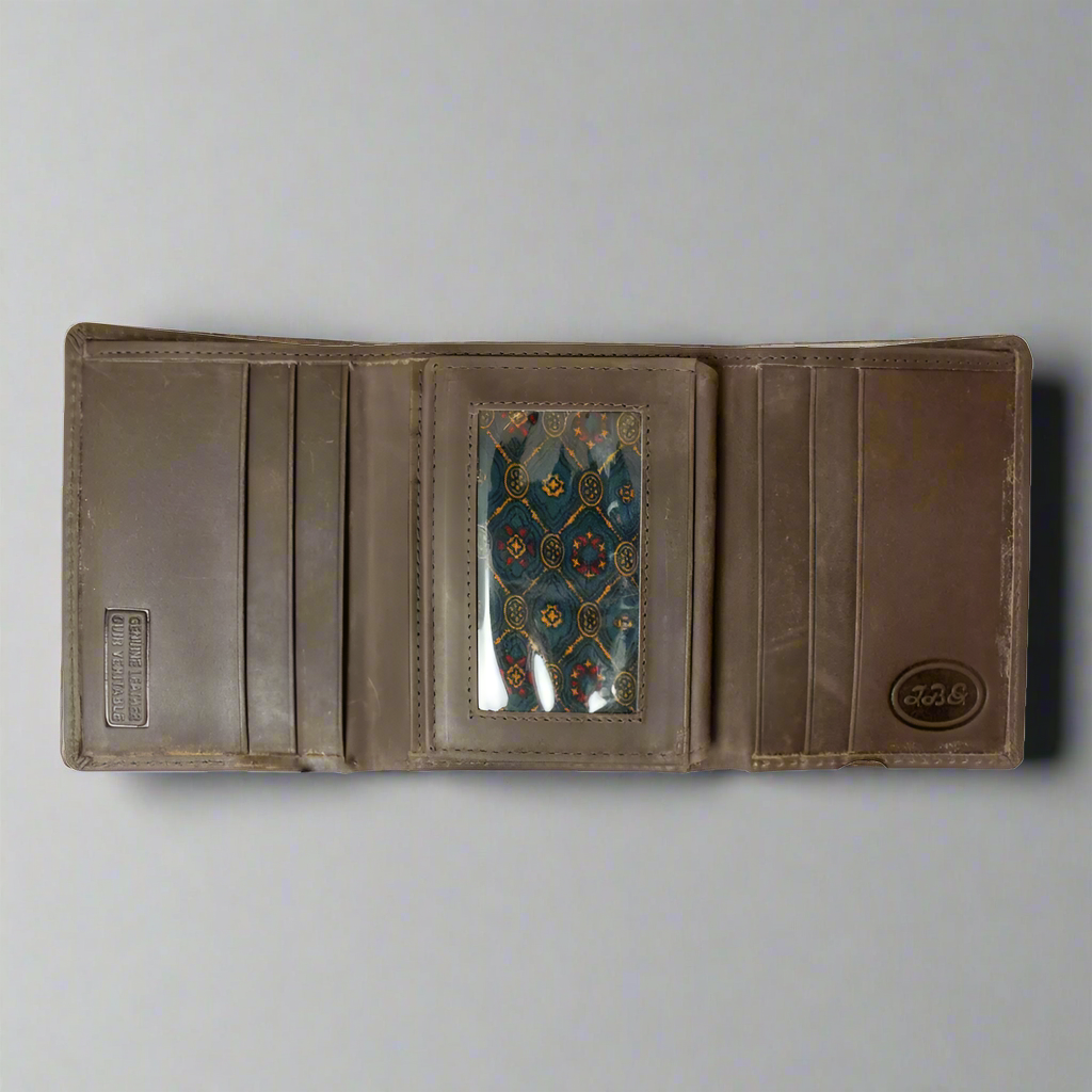 BOL Men's Trifold Leather Wallet - RFID Blocking Slim Bifold Wallet for Men with Money Clip - Perfect for Business, Travel & Everyday Use