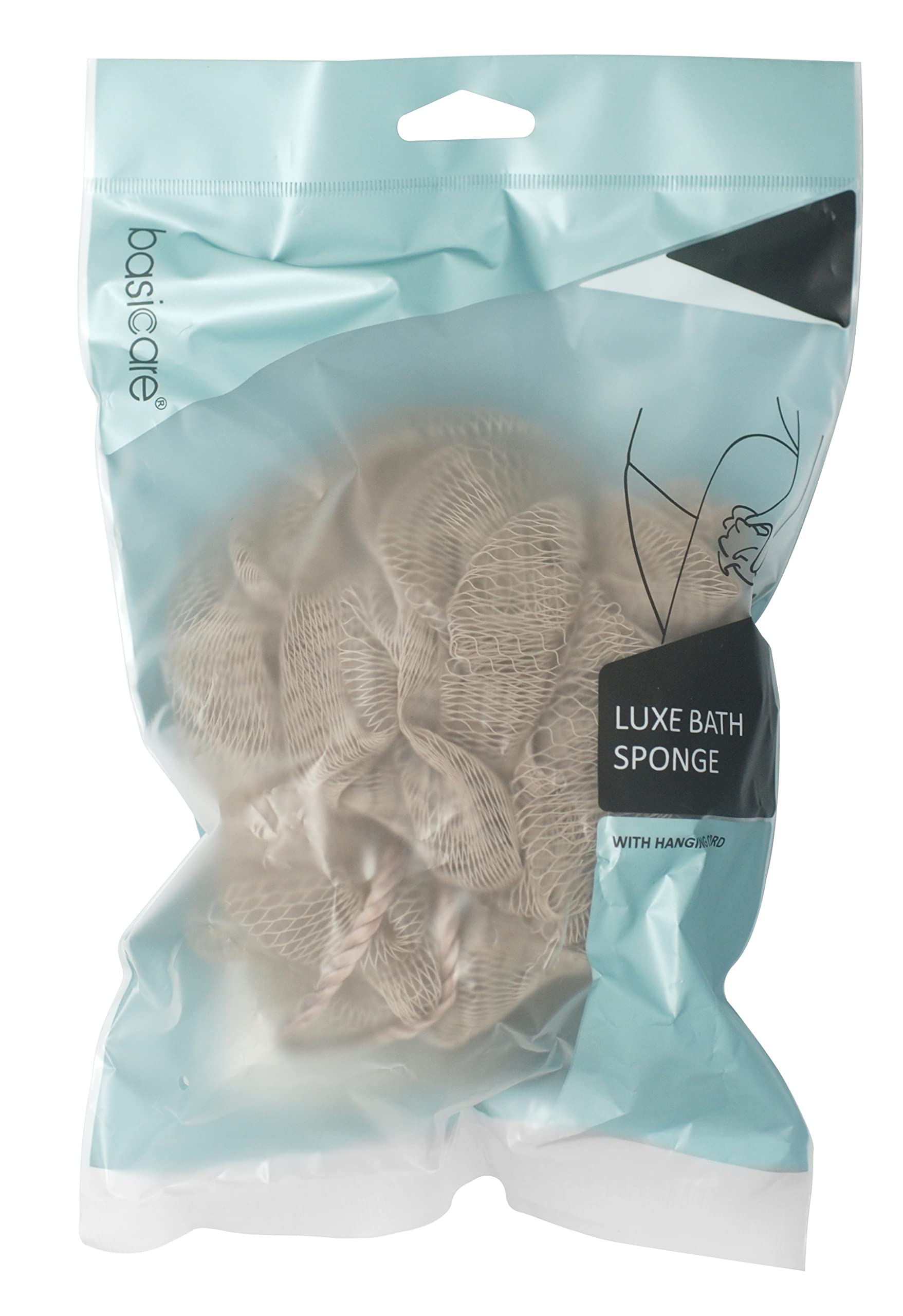 Luxury Brown Loofah Sponge for Women & Men - Gentle Exfoliating Body Scrubber, Bath Sponge & Shower Pouf | Pack of 1 | Perfect for Daily Skincare & Spa Relaxation at Home