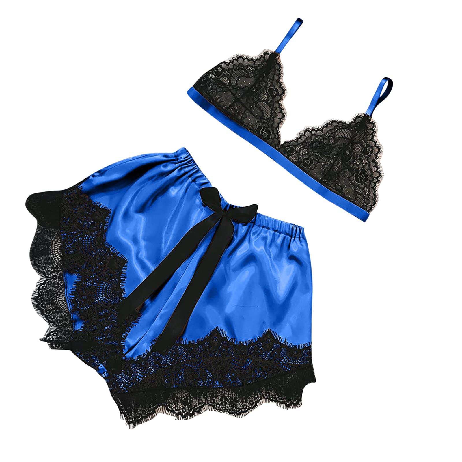 Sexy Women's Lace Shorts Set - Summer & Fall Cami Top with Matching Shorts PJ Set | Comfortable Sleepwear & Lounge Wear for Women | Perfect for Bedtime, Vacation & Relaxation at Home