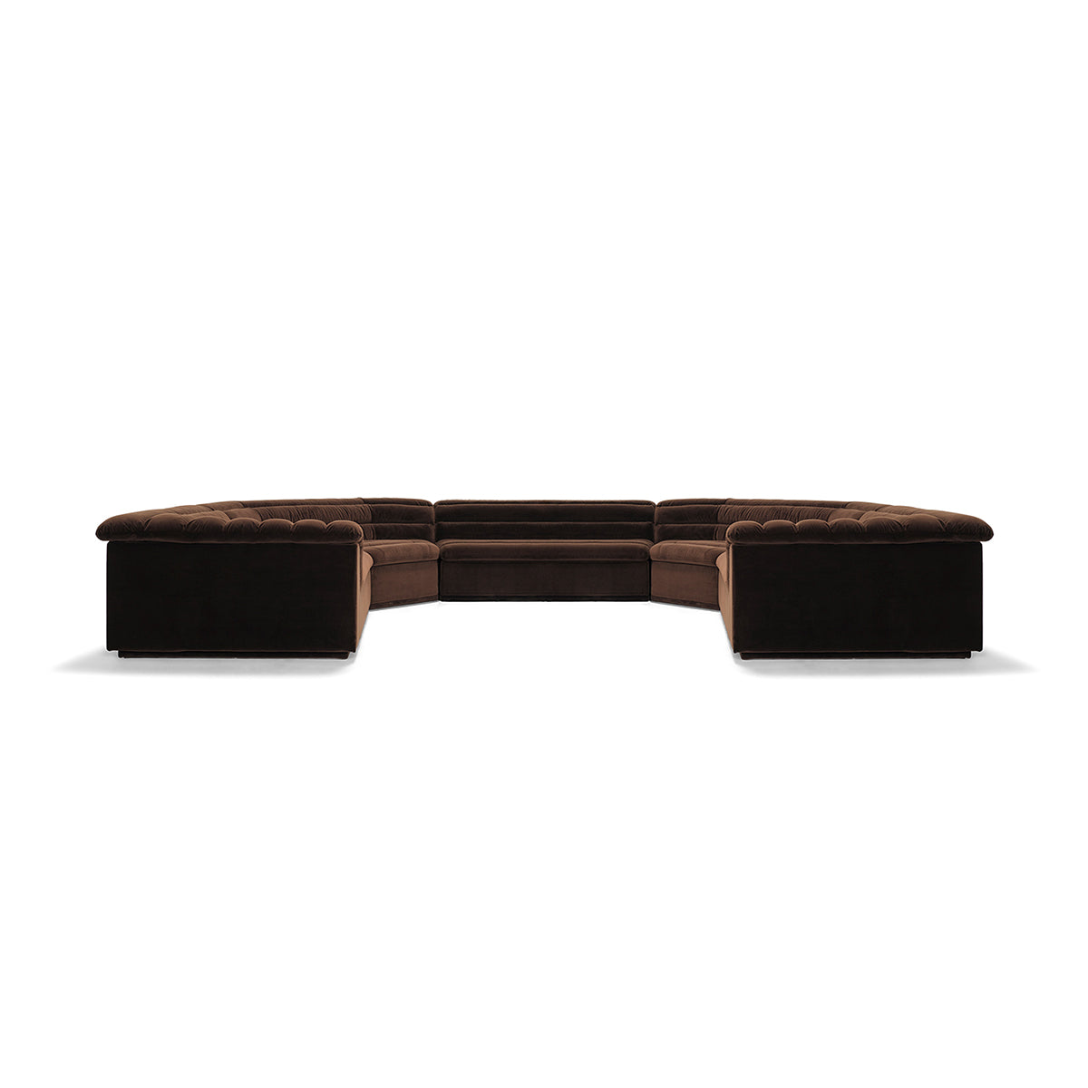 Modular U-Shaped Floating Sofa Set - Modern Sectional Couch for Living Room, Lounge, and Home Theater Comfort