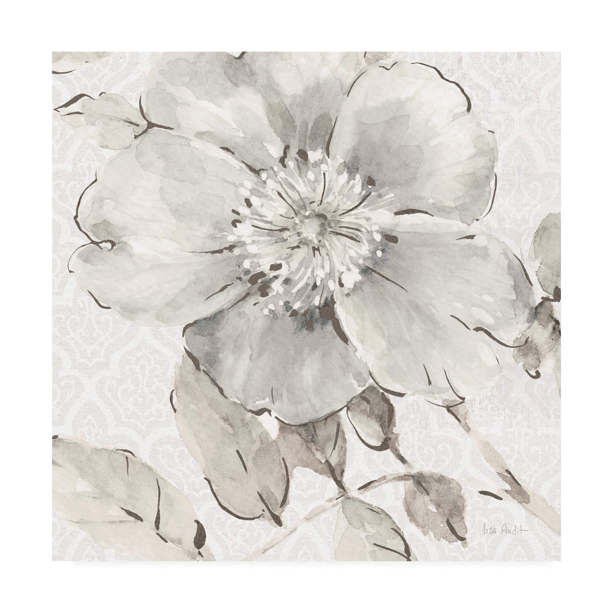 Lisa Audit Indigold V Gray 18x18 Premium Canvas Wall Art - Perfect for Living Room, Bedroom & Office Decor