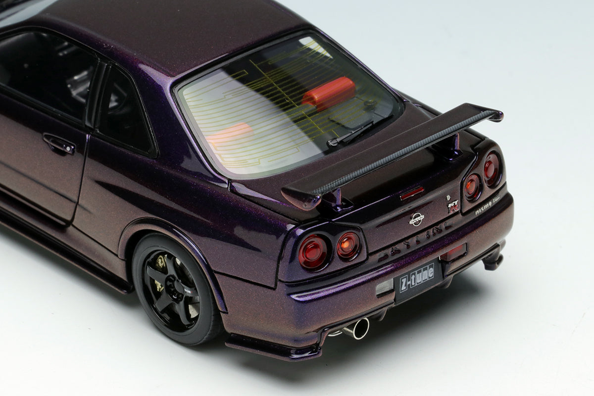 Nissan Skyline GT-R (R34) NISMO Z-Tune 2004 Midnight Purple 3 1:43 Scale Diecast Model Car - Limited Edition Collectible for Car Enthusiasts & Display in Home/Office